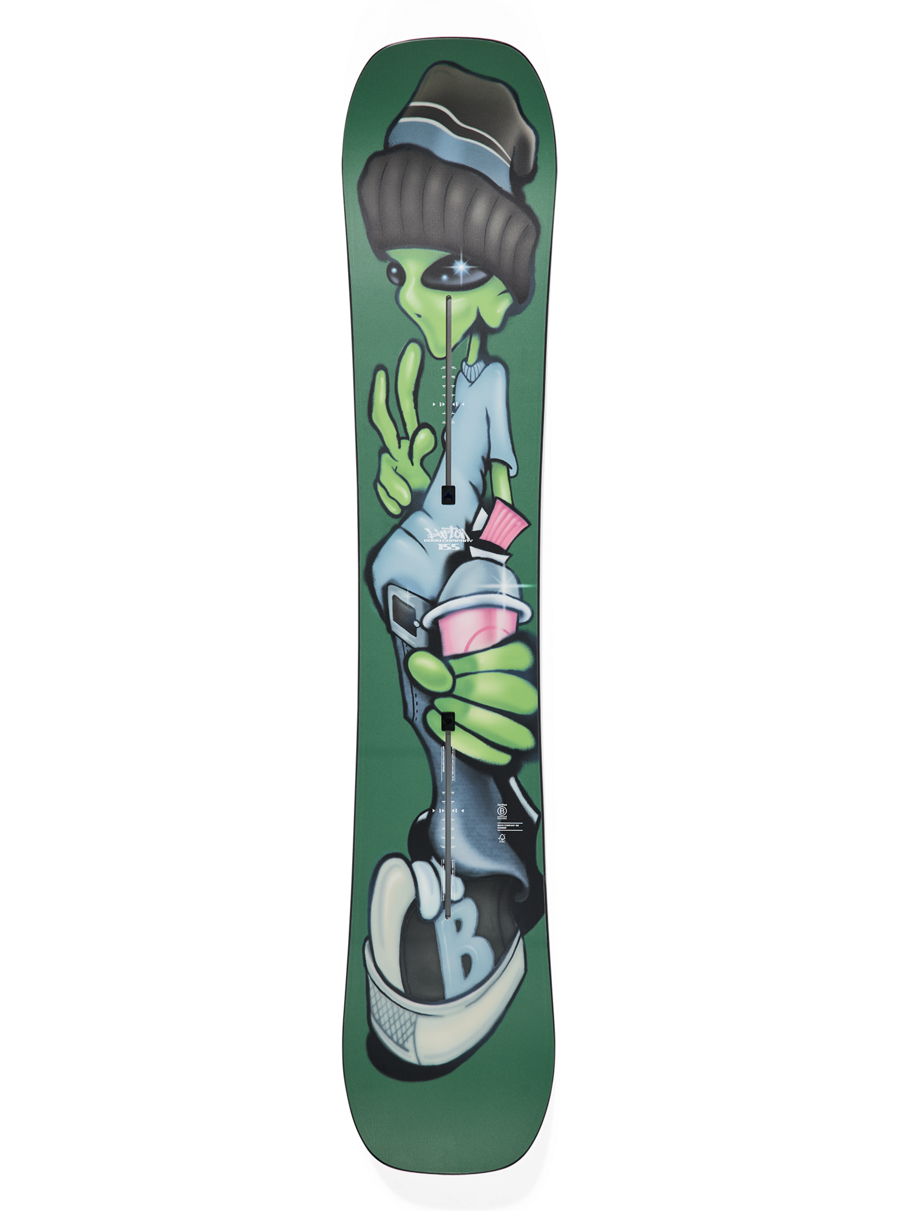 Burton Good Company Camber Snowboard, Alien / 162W
