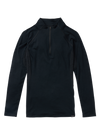 Product image of Women's Burton Phayse Merino Quarter-Zip Base Layer Shirt[Variant:True Black]