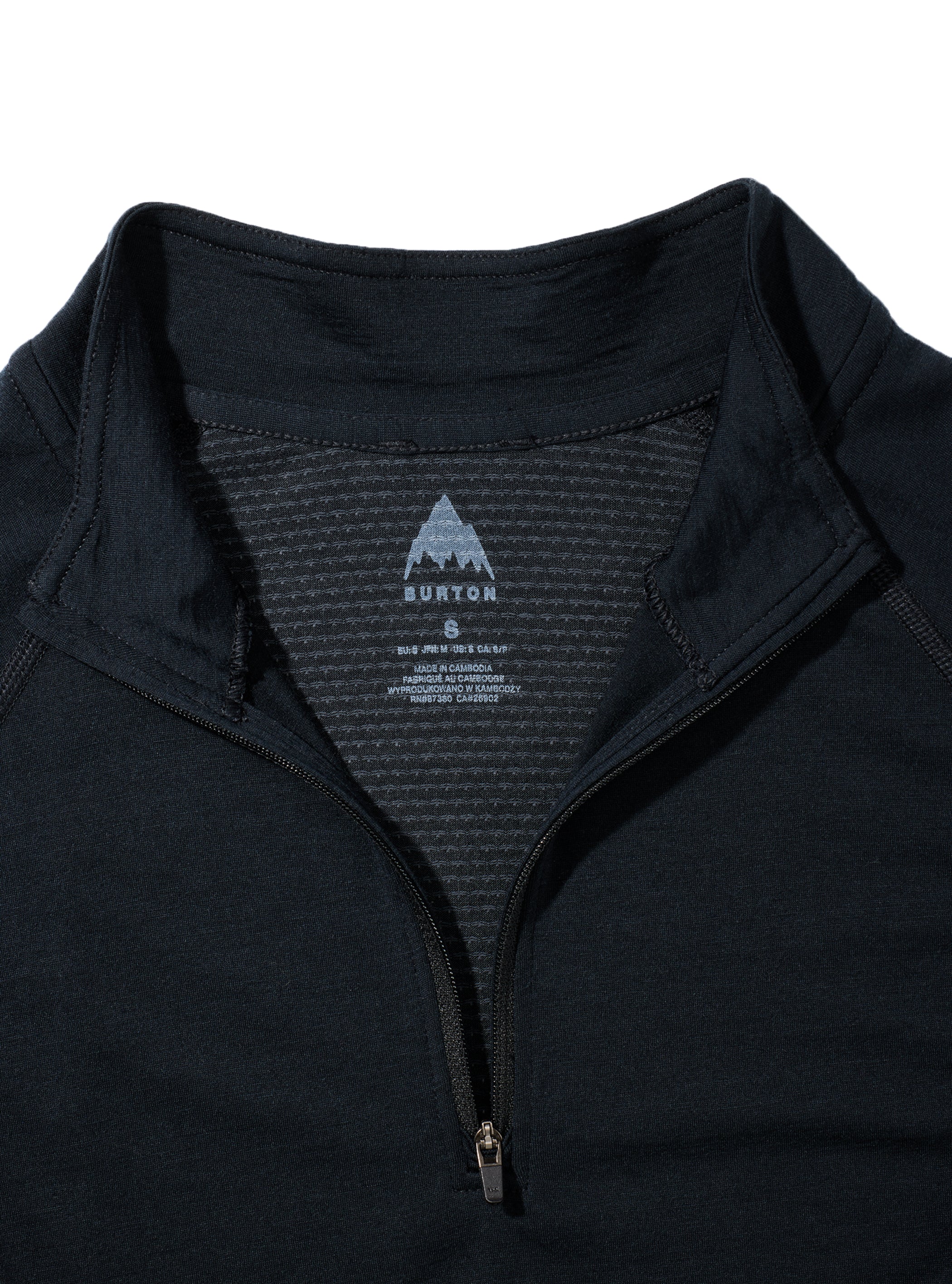 Burton – Haut couche de base à fermeture éclair 1⁄4 en laine mérinos Phayse Homme