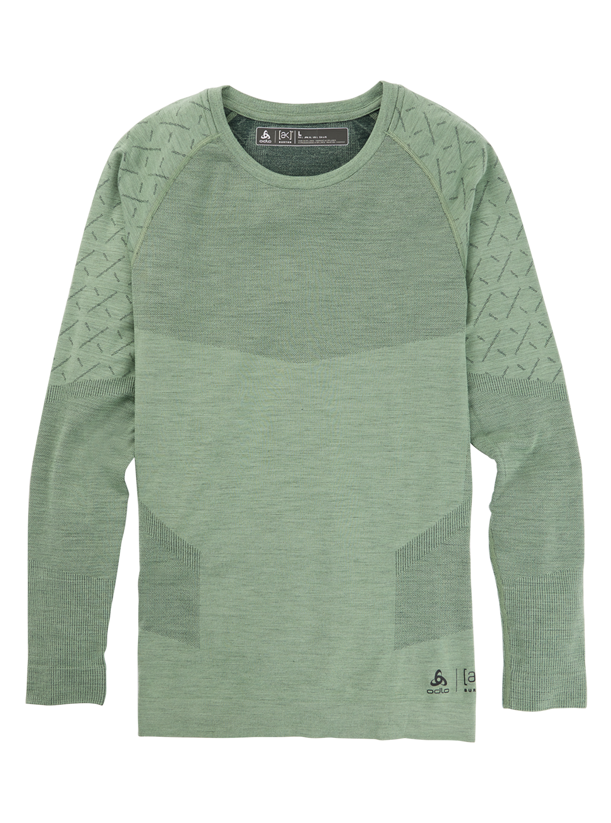 Product image of Men's Burton [ak] Slokar Crewneck Fleece[Variant:Hedge Green / True Black]