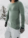 Product image of Men's Burton [ak] Slokar Crewneck Fleece[Variant:Hedge Green / True Black]