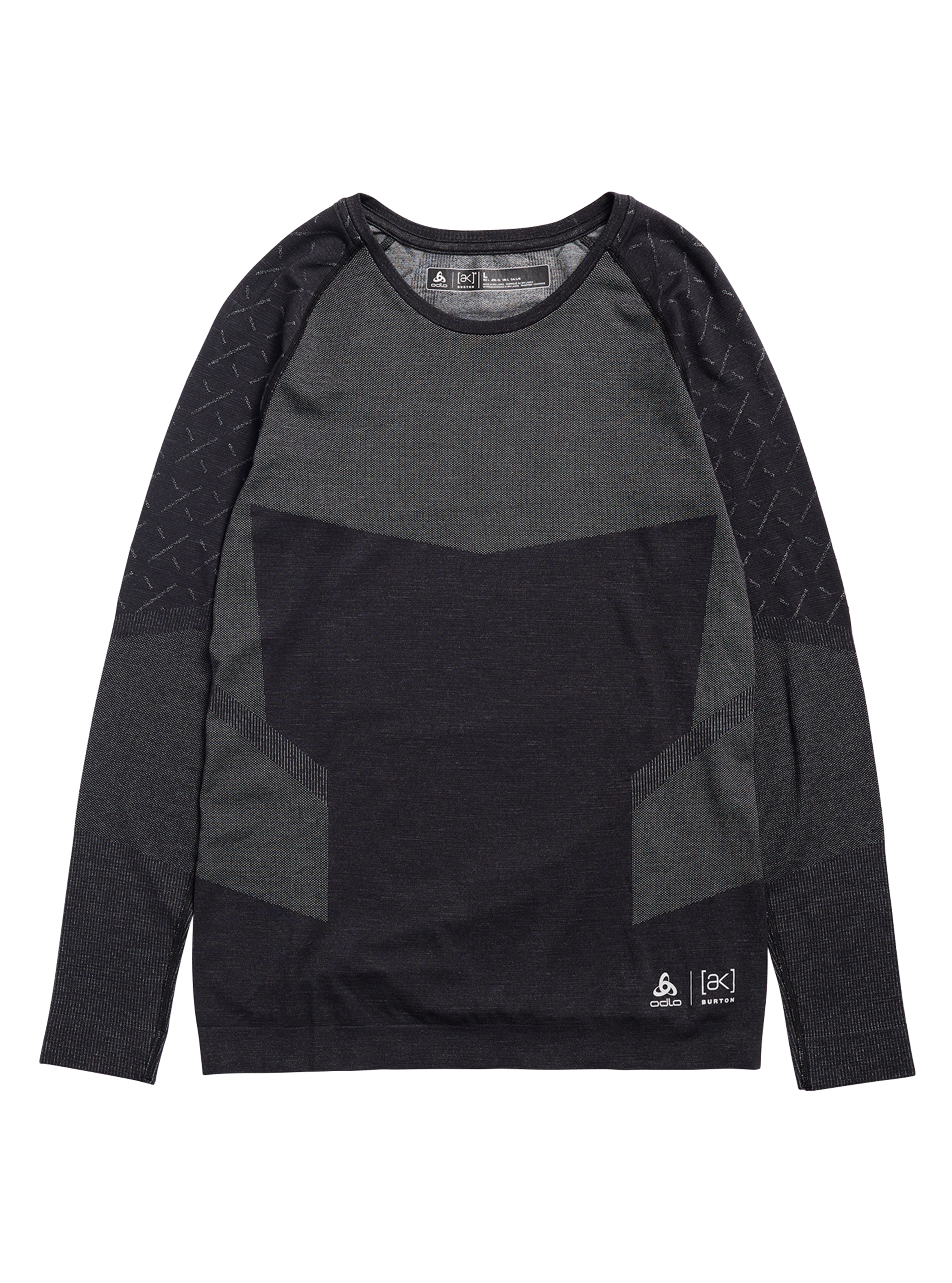 Product image of Men's Burton [ak] Slokar Crewneck Fleece[Variant:True Black / Gray Cloud]