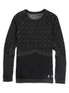 Product image of Women's Burton [ak] Slokar Crewneck Fleece[Variant:True Black / Gray Cloud]