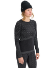 Product image of Women's Burton [ak] Slokar Crewneck Fleece[Variant:True Black / Gray Cloud]