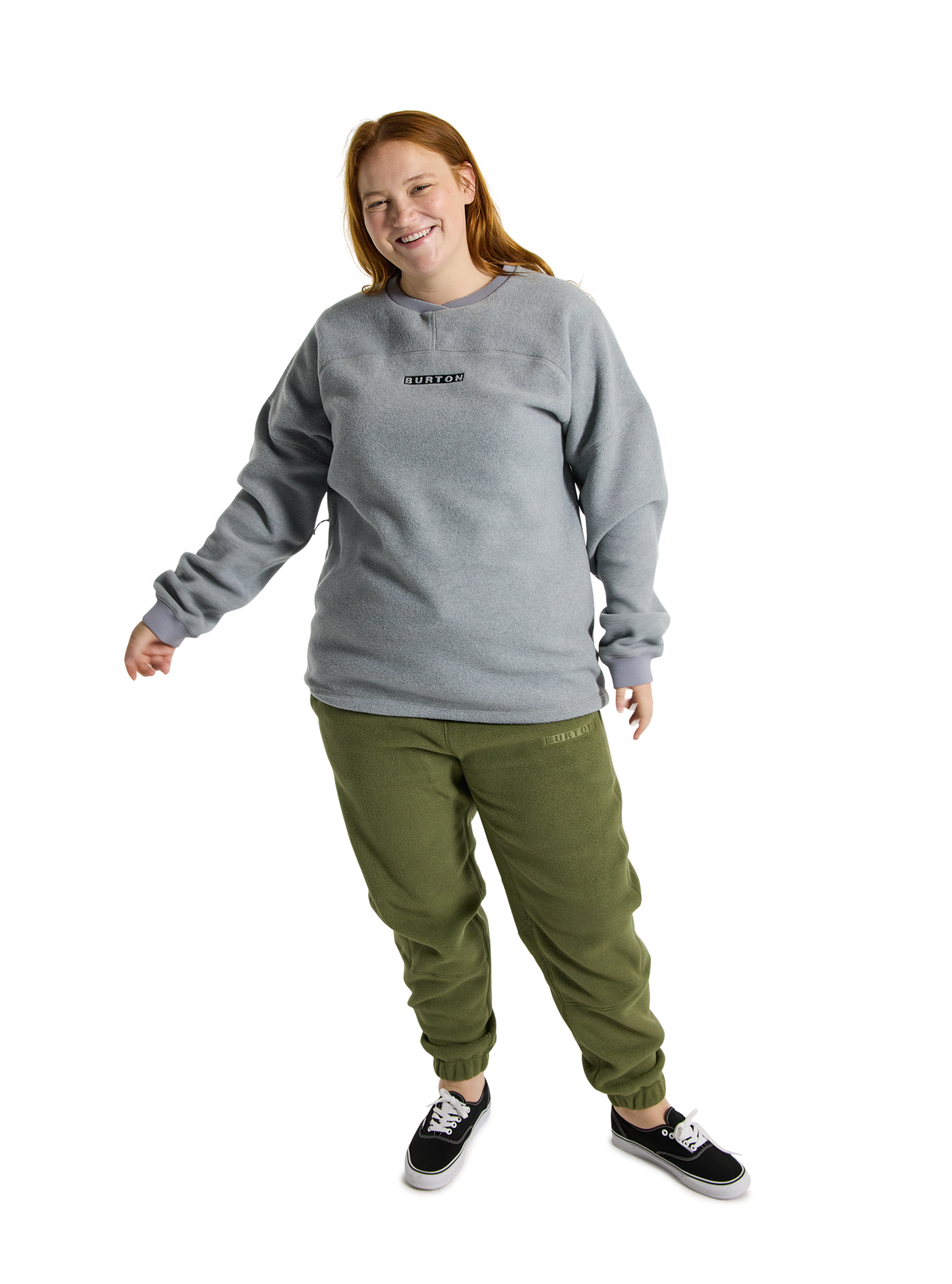 Product image of Burton Cinder Crewneck Fleece[Variant:Gray Heather]