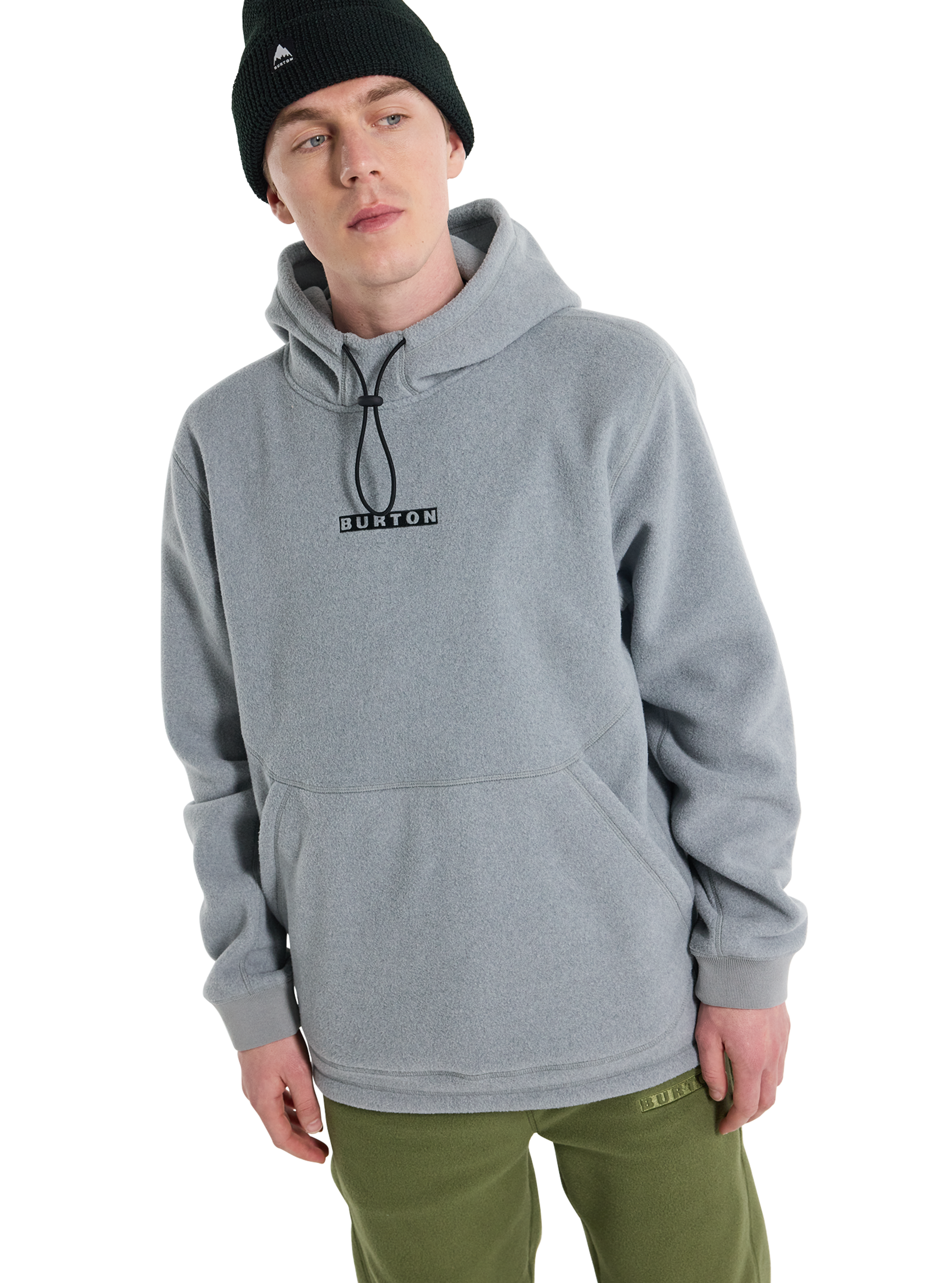 Product image of Burton Cinder Fleece Pullover Hoodie[Variant:Gray Heather]