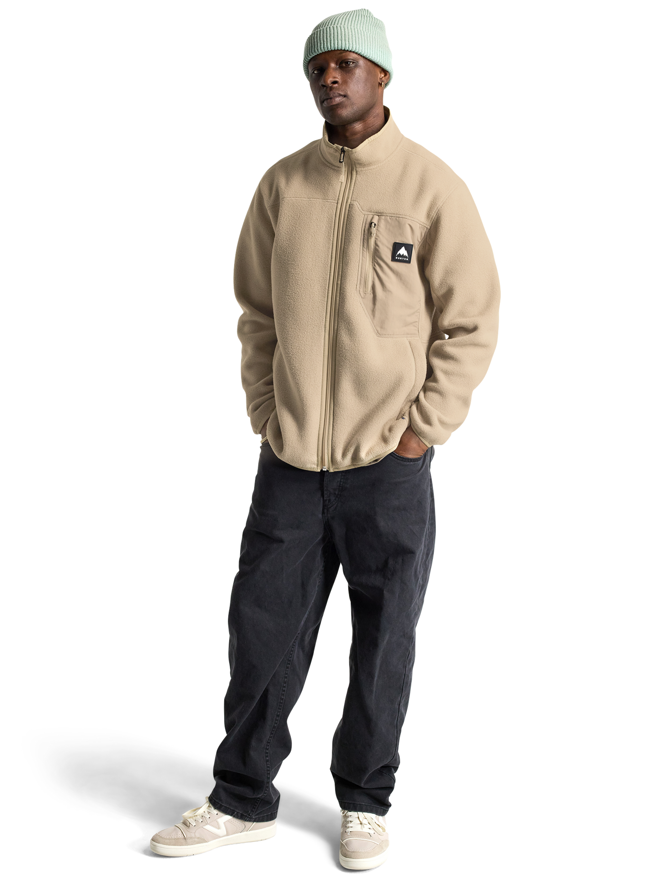 Burton – Chandail en molleton à fermeture éclair complète Cinder pour homme
