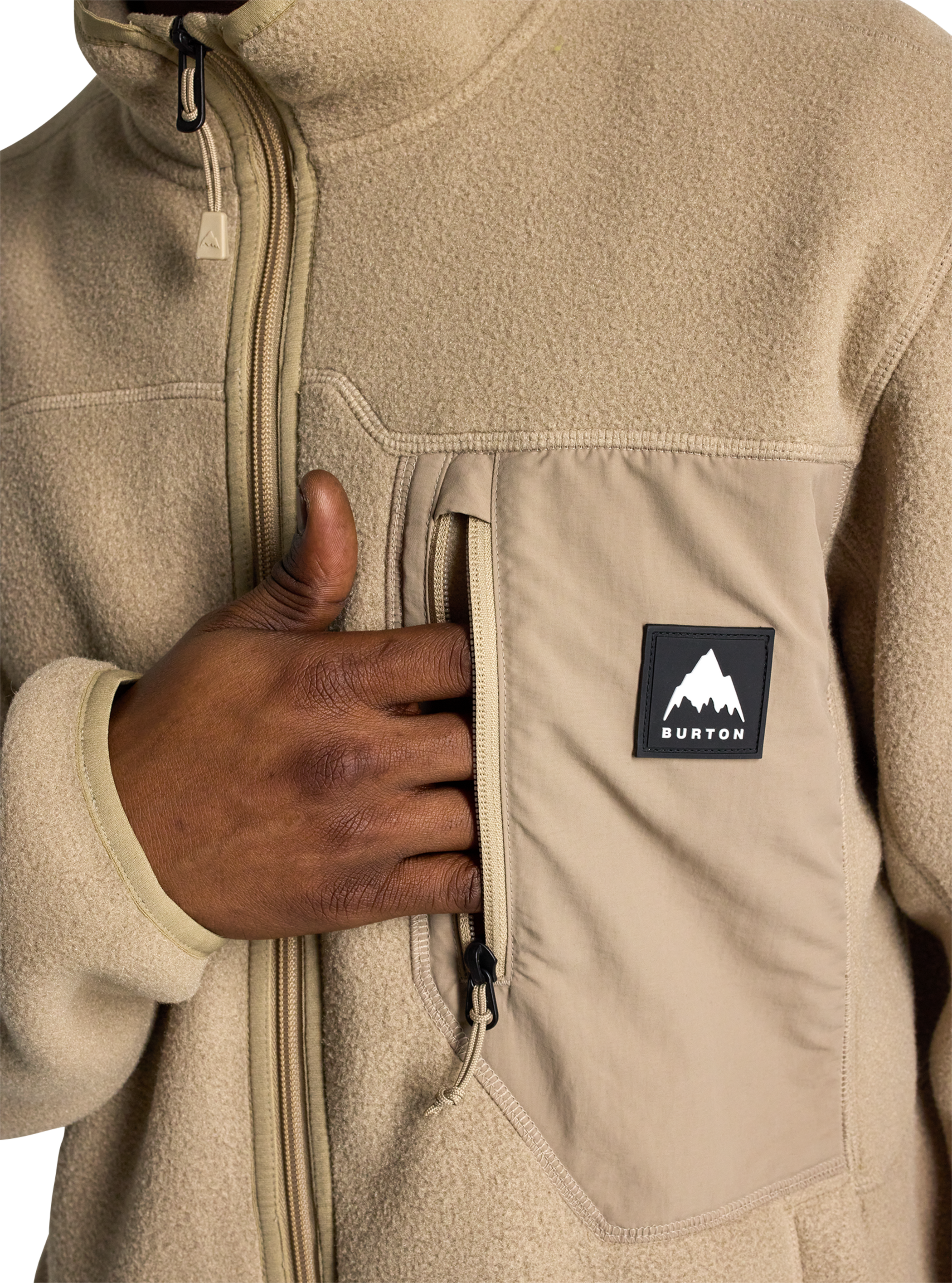 Burton – Chandail en molleton à fermeture éclair complète Cinder pour homme