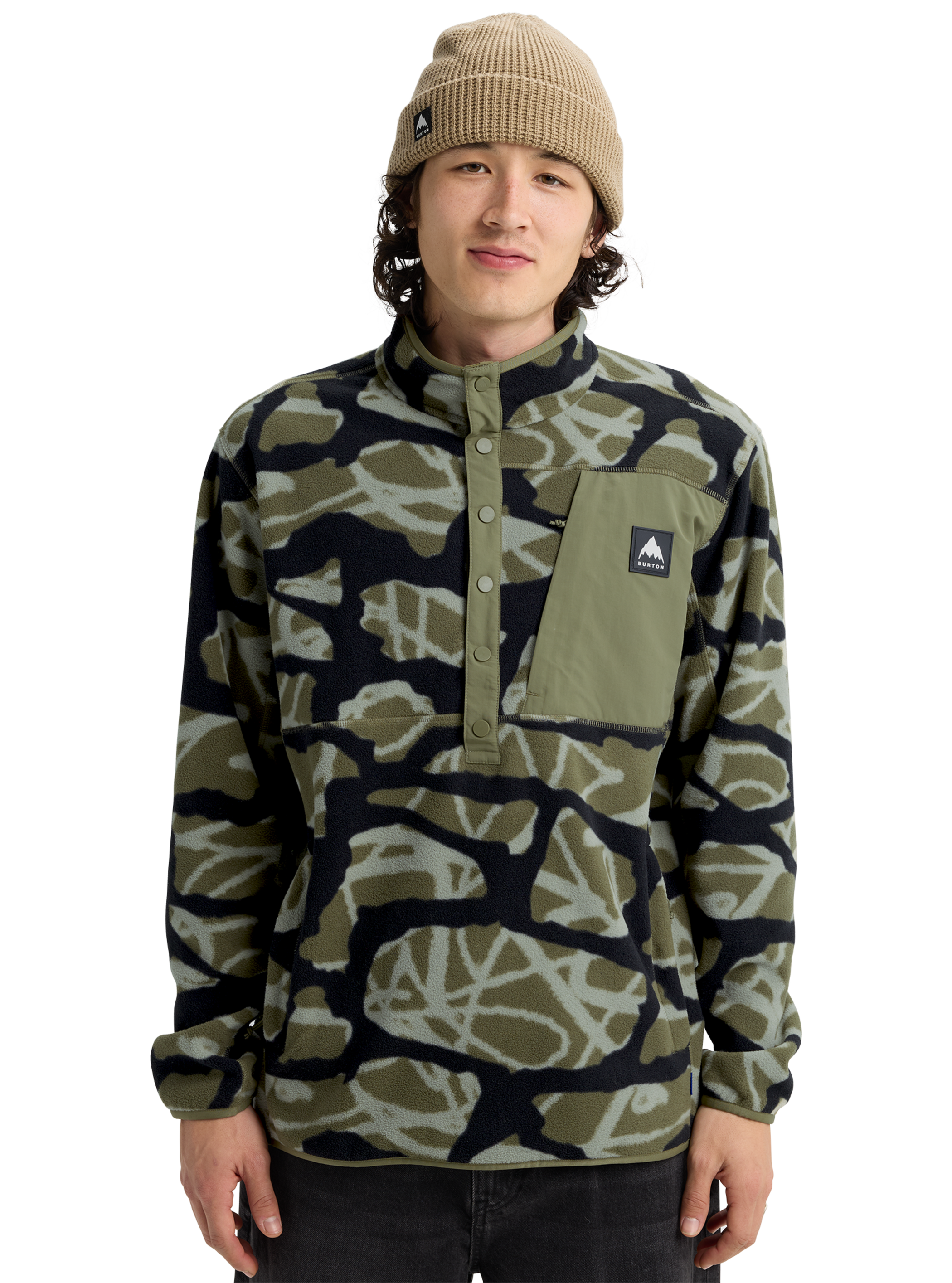 Product image of Men's Burton Cinder Fleece Pullover[Variant:Graffiti Camo]
