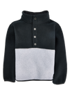 Product image of Toddlers' Burton Cinder Fleece Anorak[Variant:True Black / Gray Heather]
