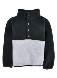 Product image of Toddlers' Burton Cinder Fleece Anorak[Variant:True Black / Gray Heather]