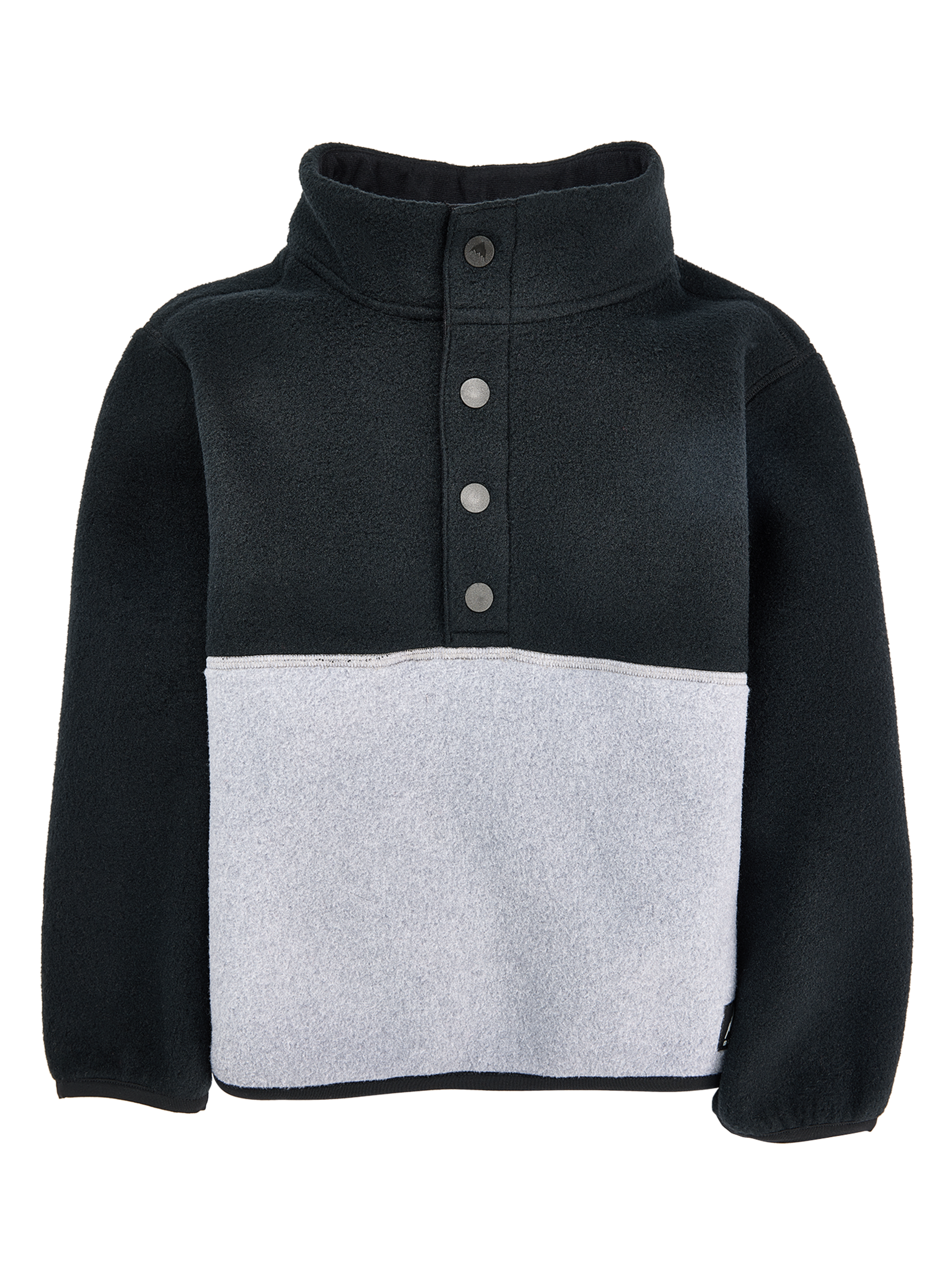 Product image of Toddlers' Burton Cinder Fleece Anorak[Variant:True Black / Gray Heather]
