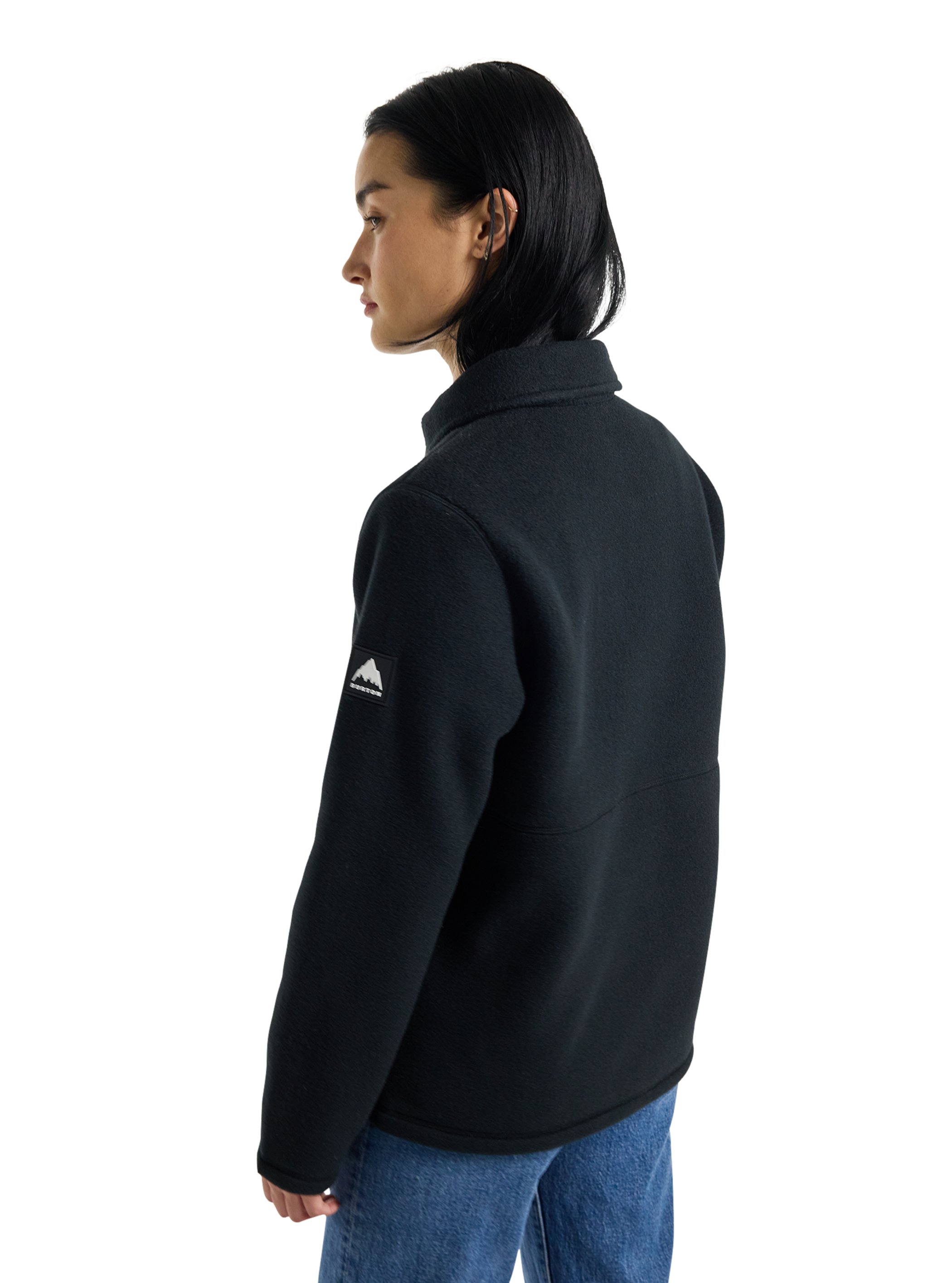 Burton – Haut à bouton-pression en molleton Cinder pour femme