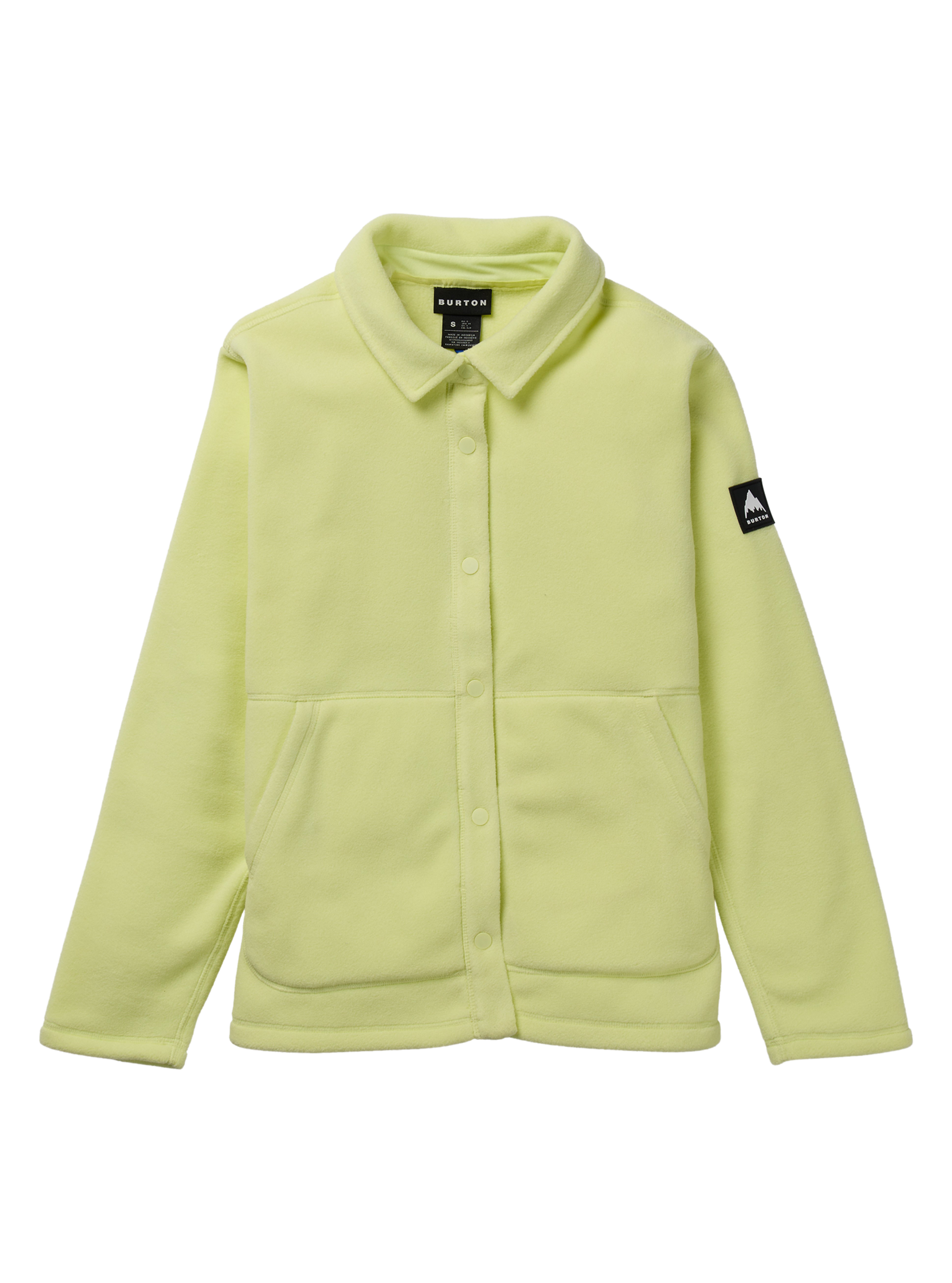 Product image of Women's Burton Cinder Fleece Snap Shirt[Variant:Glow Yellow Green]