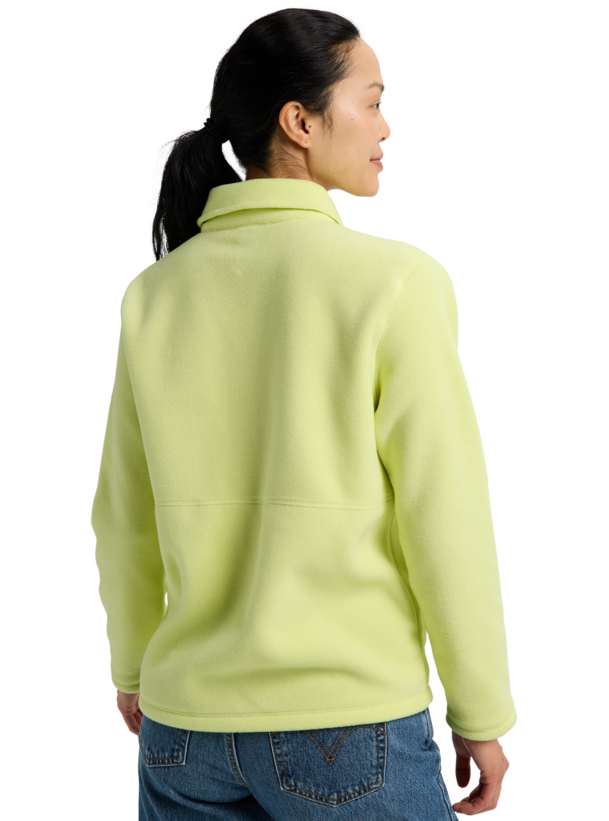 Product image of Women's Burton Cinder Fleece Snap Shirt[Variant:Glow Yellow Green]