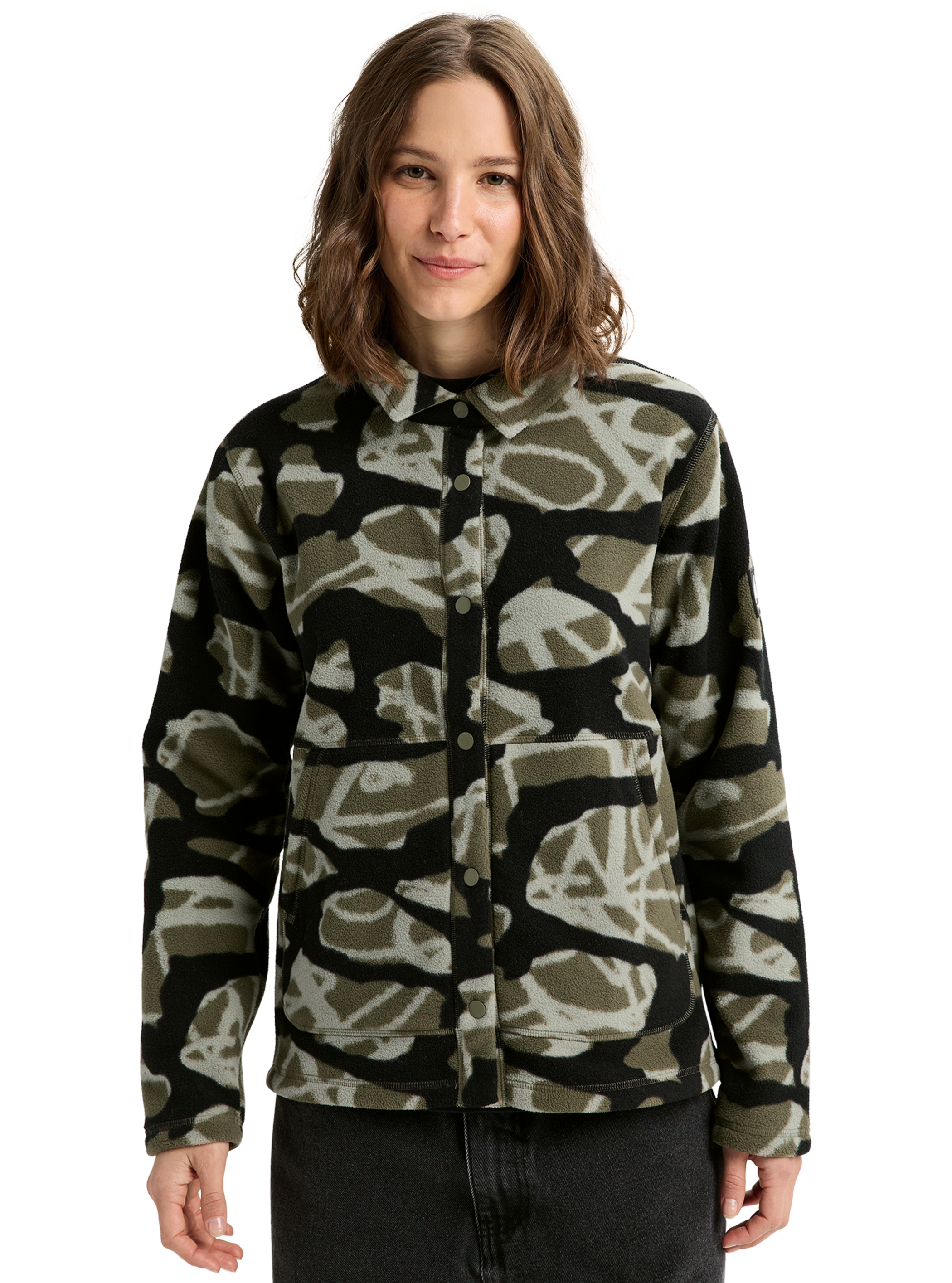 Product image of Women's Burton Cinder Fleece Snap Shirt[Variant:Graffiti Camo]