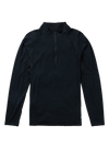 Product image of Men's Burton Phayse Merino Quarter-Zip Base Layer Shirt[Variant:True Black]