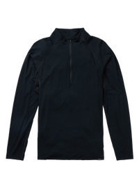 Product image of Men's Burton Phayse Merino Quarter-Zip Base Layer Shirt[Variant:True Black]