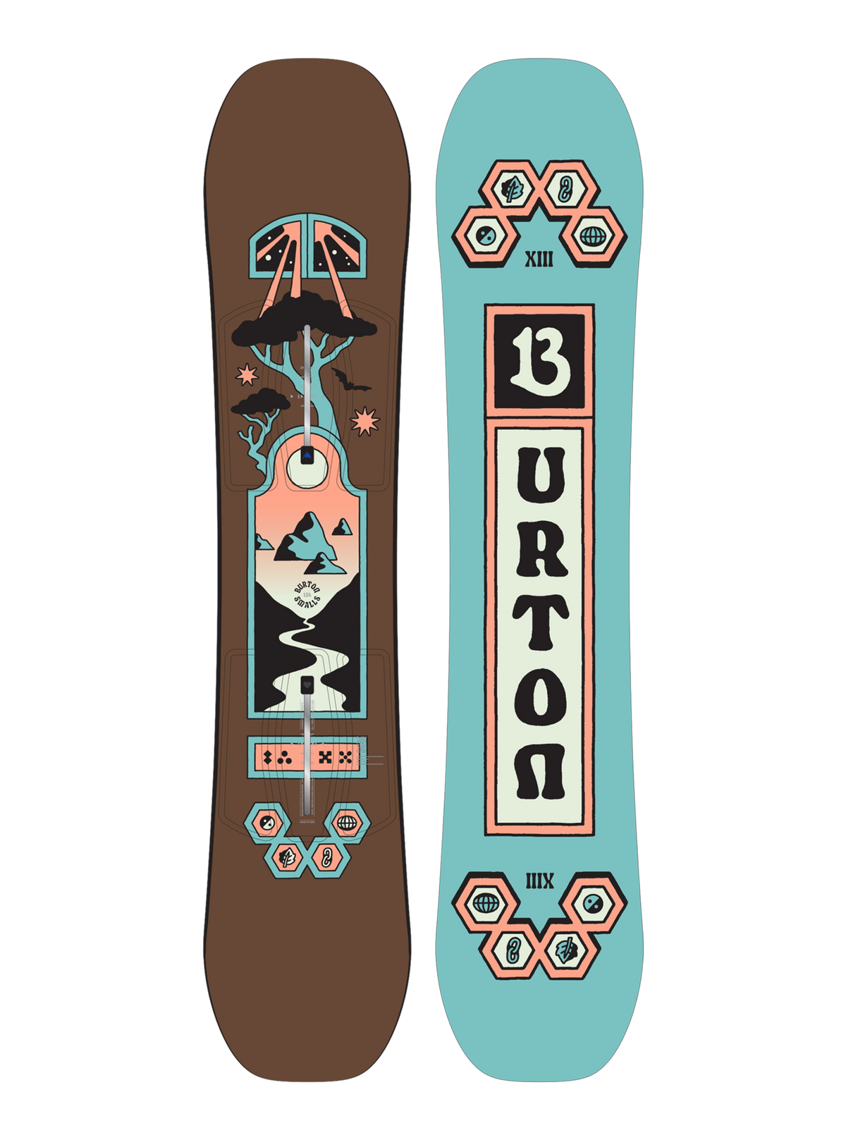 Product image of Kids' Burton Smalls Snowboard[Variant:Brown / Blue]