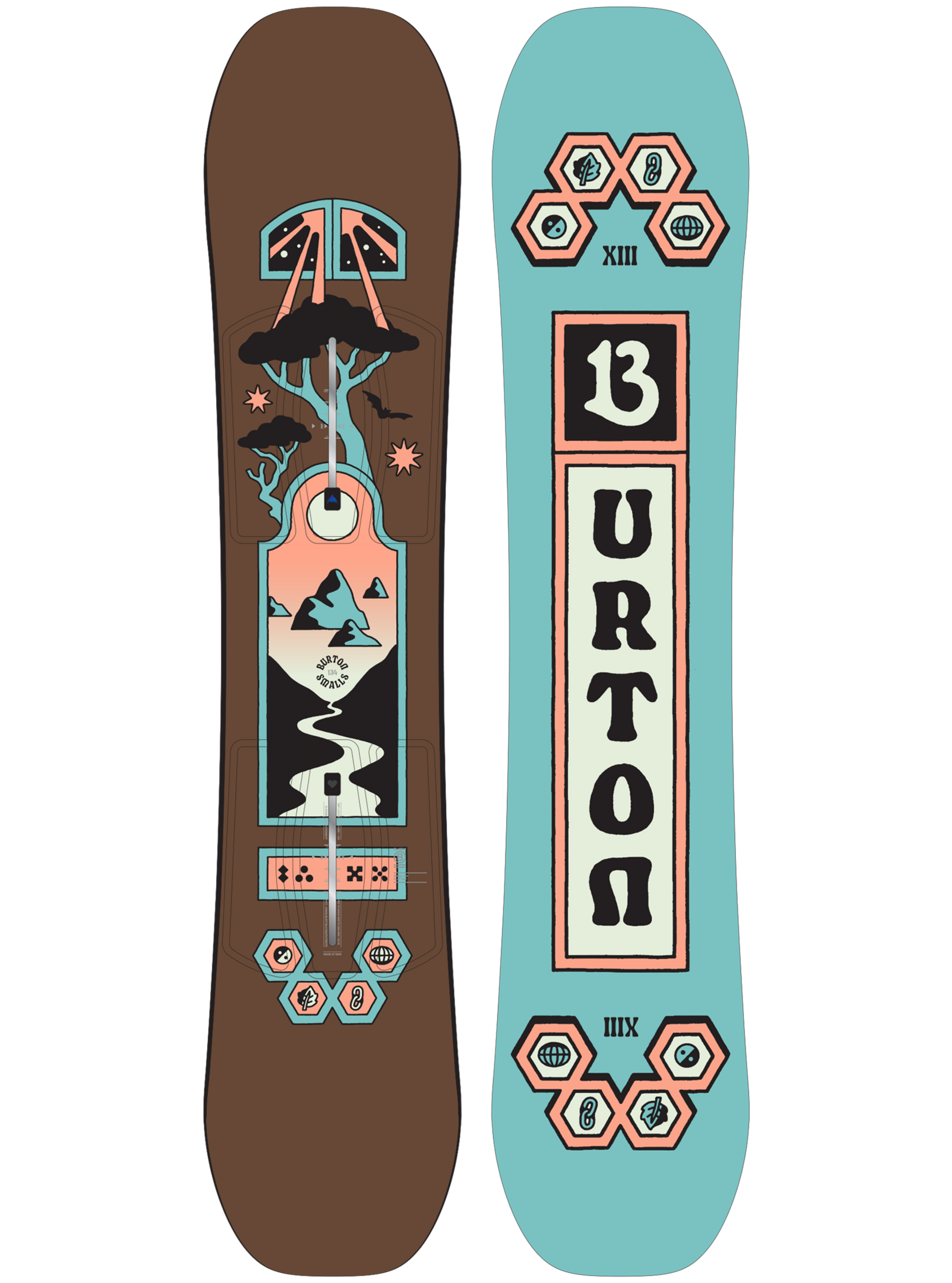 Product Image of Kids' Burton Smalls Snowboard [Variant: Brown / Blue]