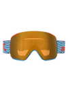Product image of Anon M5 Goggles + Bonus Lens + MFI® Face Mask[Variant:Frame: Retro Blue, Lens: Perceive Sunny Bronze (17% / S3), Spare Lens: Perceive Cloudy Burst (59% / S1)]