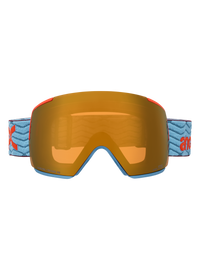 Product image of Anon M5 Goggles + Bonus Lens + MFI® Face Mask[Variant:Frame: Retro Blue, Lens: Perceive Sunny Bronze (17% / S3), Spare Lens: Perceive Cloudy Burst (59% / S1)]