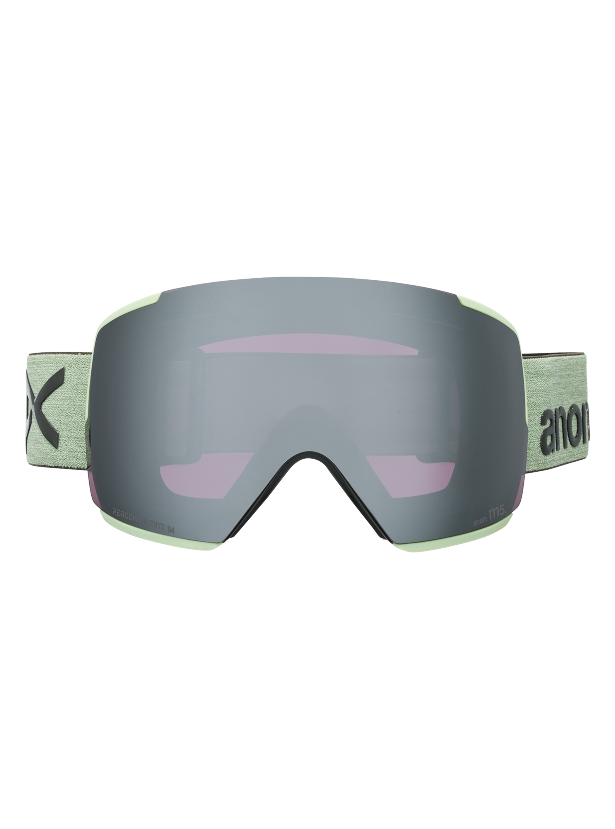 Product image of Anon M5 Goggles + Bonus Lens + MFI® Face Mask[Variant:Frame: Soft Sage, Lens: Perceive Sunny Onyx (6% / S4), Spare Lens: Perceive Variable Violet (34% / S2)]