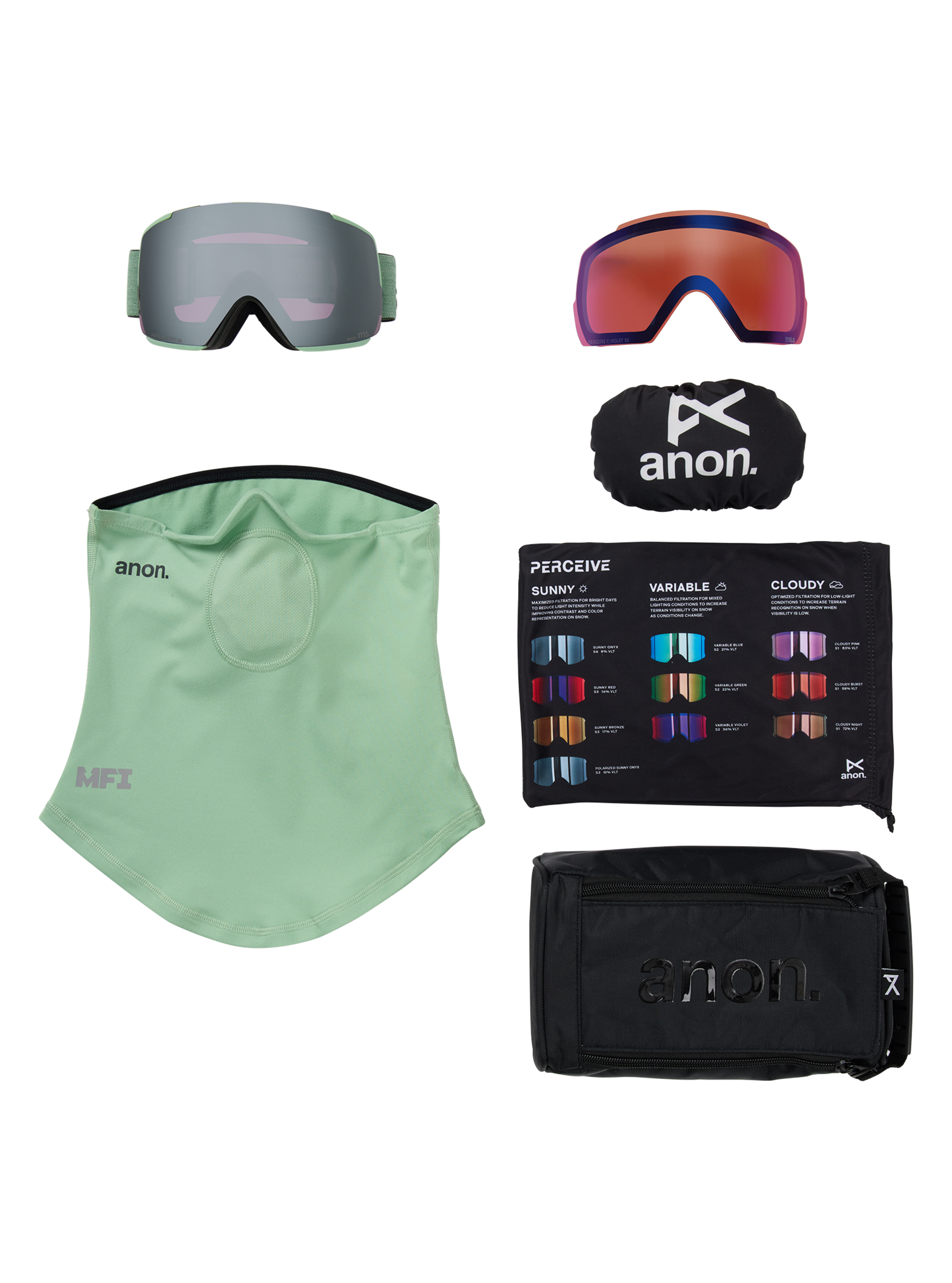 Anon M5 Goggles + Bonus Lens + MFI® Face Mask