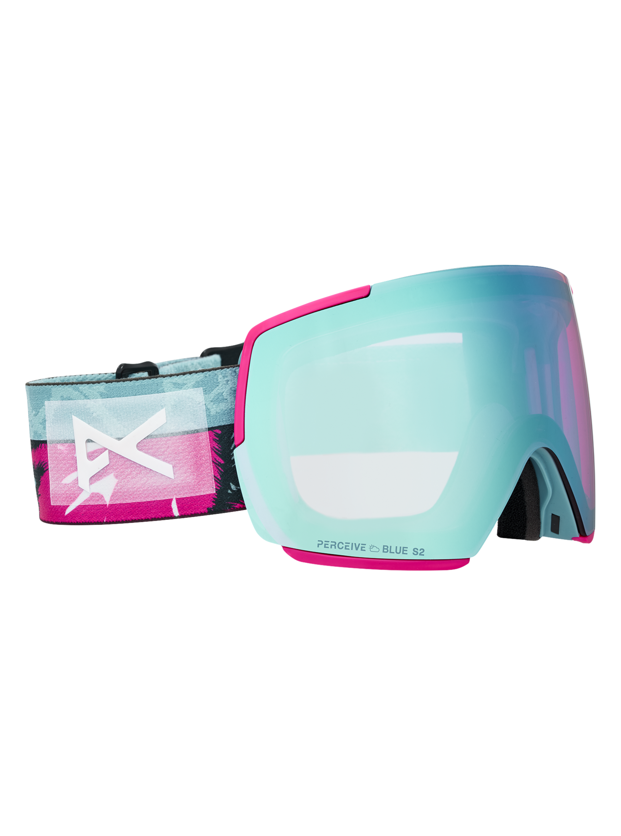 Product image of Anon M5 Goggles + Bonus Lens + MFI® Face Mask[Variant:Frame: Pink Tides, Lens: Perceive Variable Blue (21% / S2), Spare Lens: Perceive Cloudy Pink (53% / S1)]