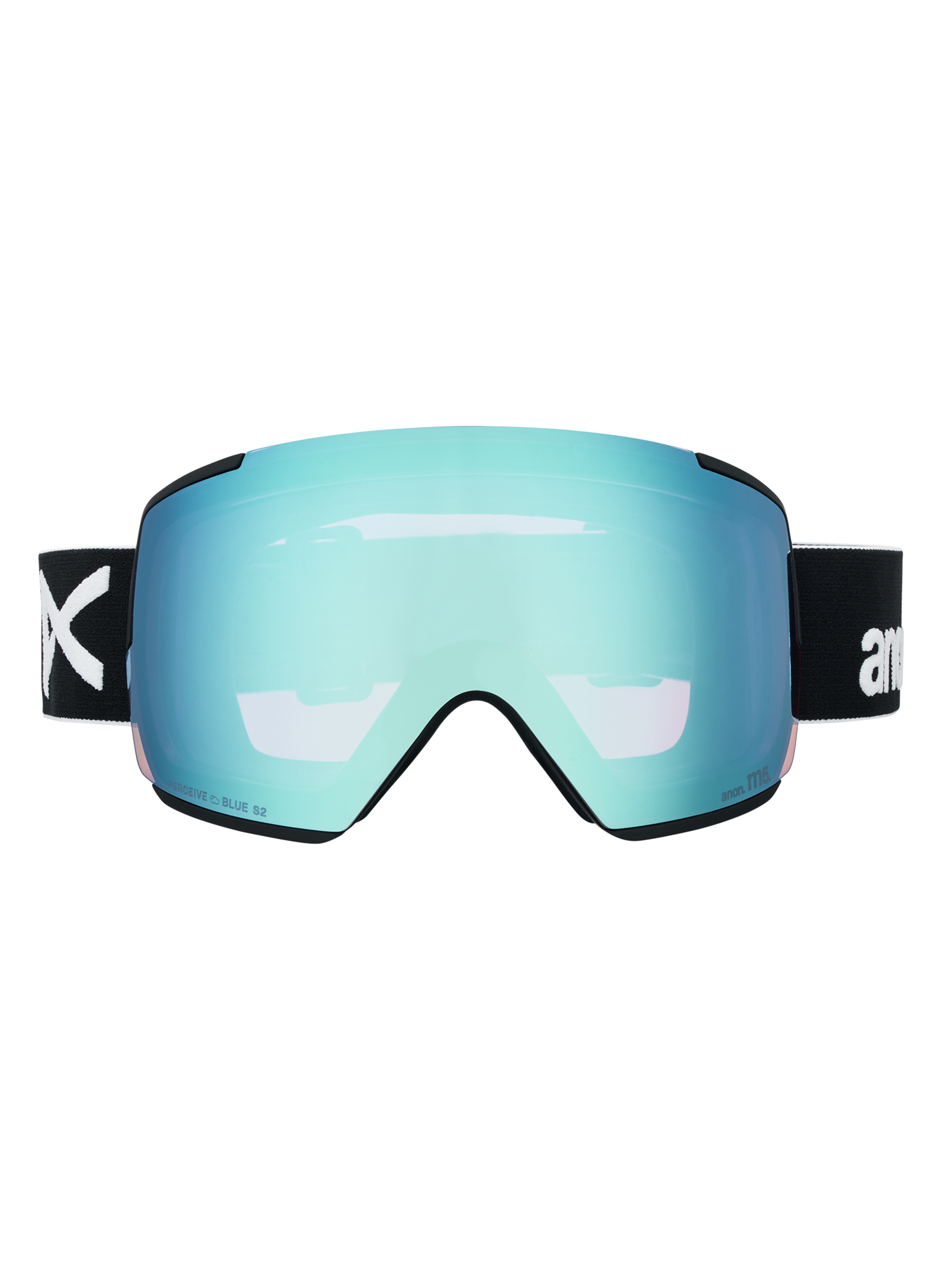 Anon M5 Goggles + Bonus Lens + MFI Face Mask, Black / Perceive Variable Blue / OS / Low Bridge