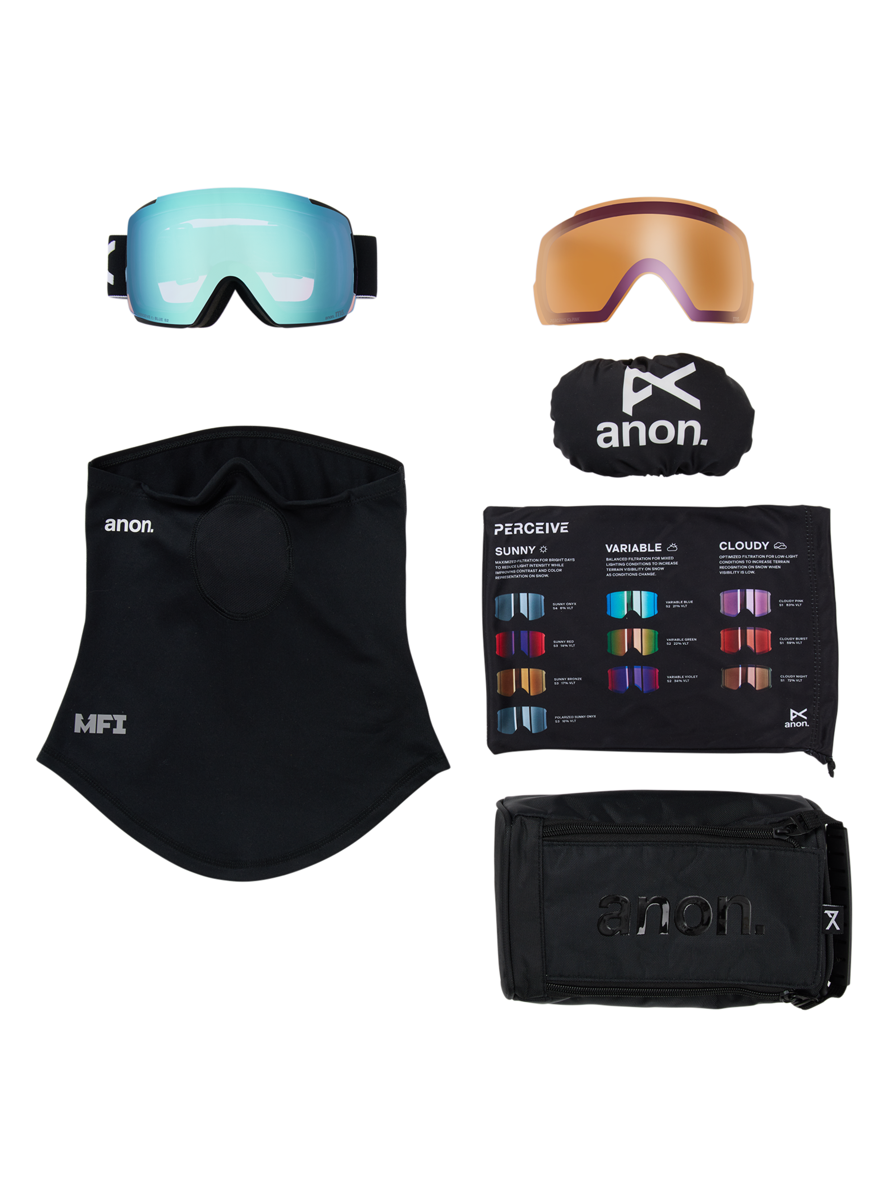Anon M5 Goggles + Bonus Lens + MFI® Face Mask | Anon Optics Winter Anon M5 Goggles + Bonus Lens + MFI® Face Mask | Anon Optics Winter
