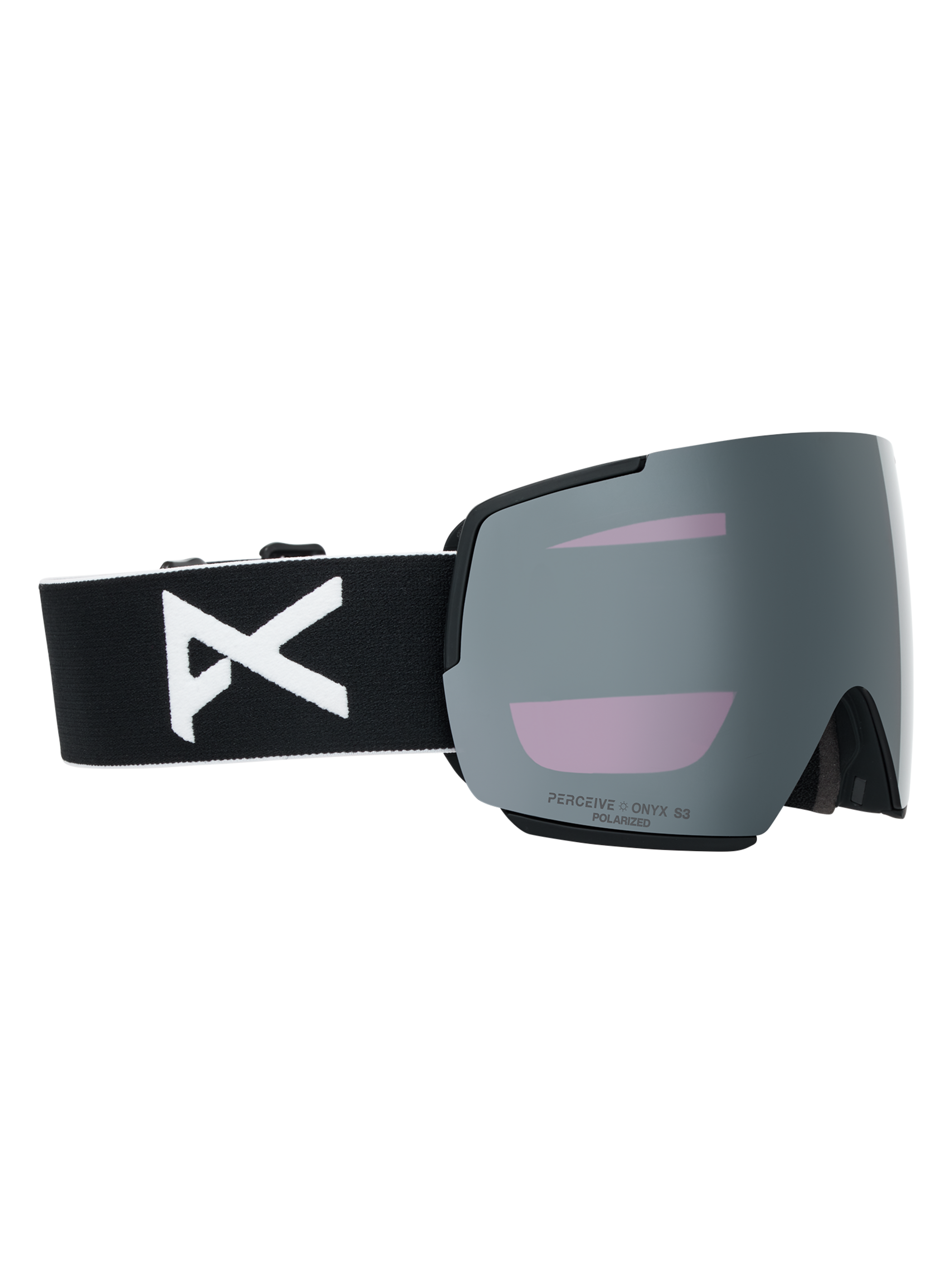 Product image of Anon M5 Goggles + Polarized Perceive Lens[Variant:Frame: Black, Lens: Perceive Sunny Polarized Onyx (10% / S3), Spare Lens: Perceive Variable Violet (34% / S2)]