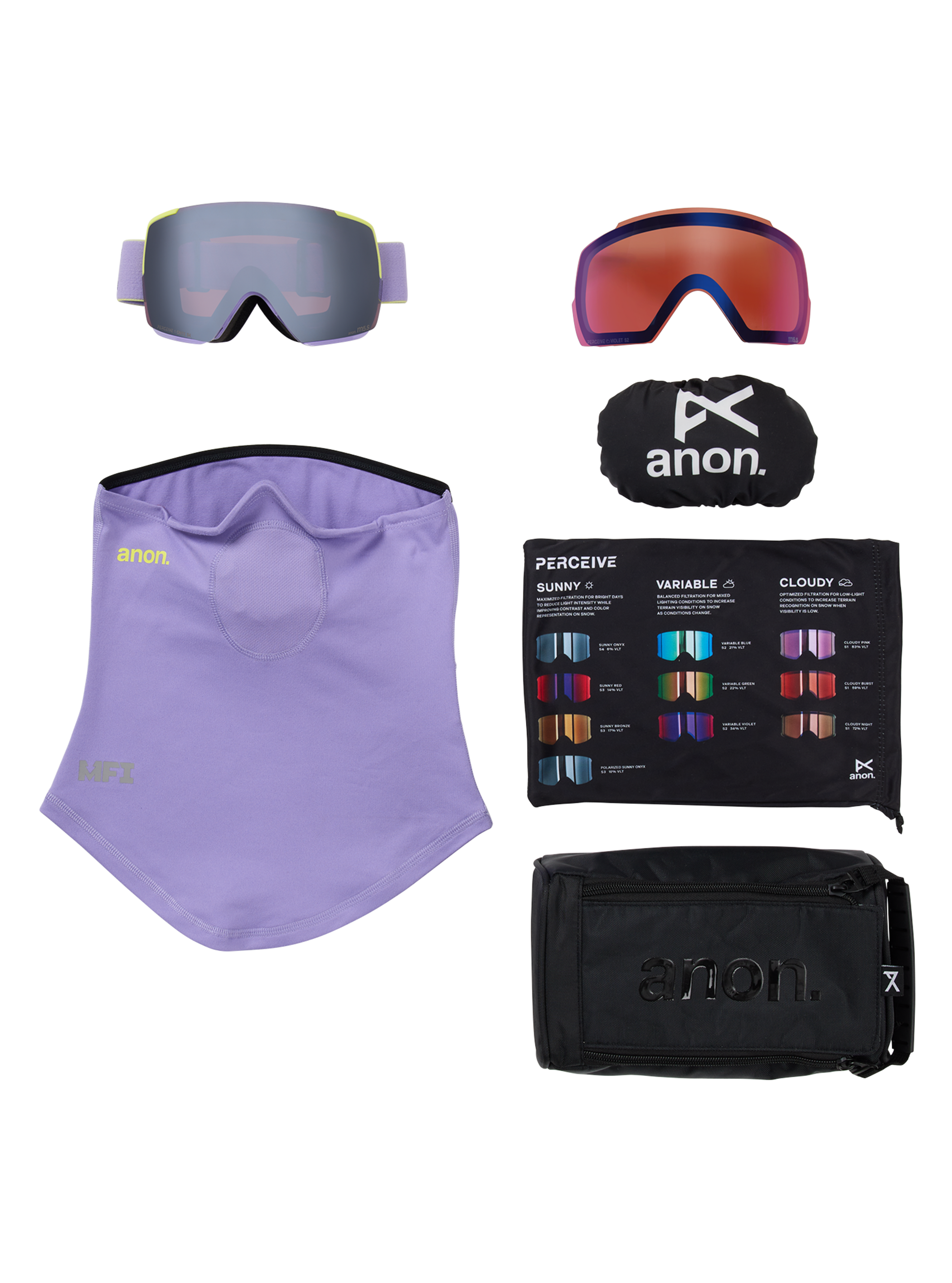 Masque M5S d’Anon avec visière en prime et cagoule MFI®