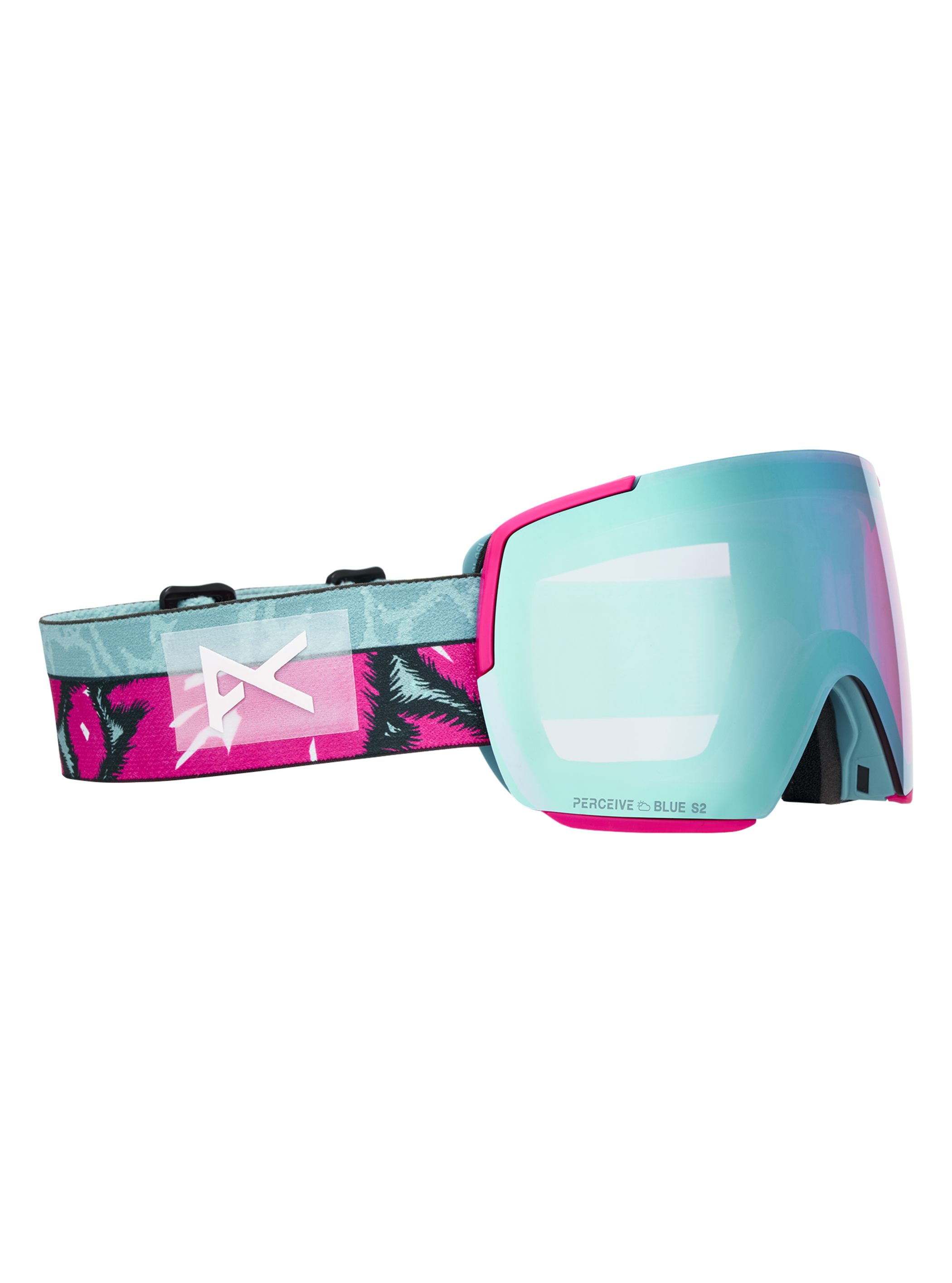Product image of Anon M5S Goggles + Bonus Lens + MFI® Face Mask[Variant:Frame: Pink Tides, Lens: Perceive Variable Blue (21% / S2), Spare Lens: Perceive Cloudy Pink (53% / S1)]