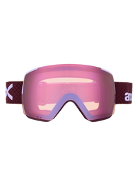 Product image of Anon M5S Goggles + Bonus Lens + MFI® Face Mask[Variant:Frame: Deep Cherry, Lens: Perceive Cloudy Pink (53% / S1), Spare Lens: Perceive Variable Blue (21% / S2)]