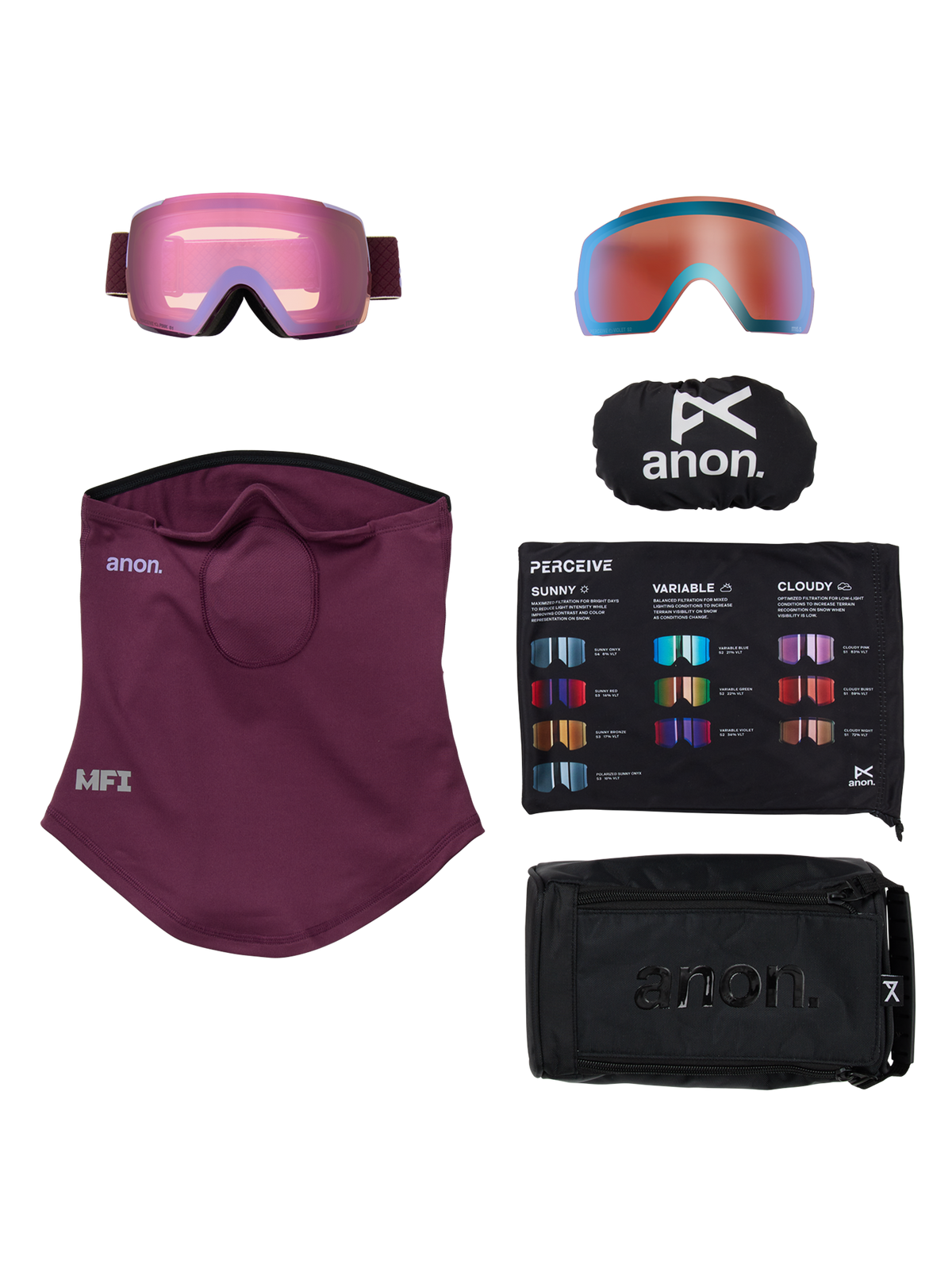 Anon M5S Goggles + Bonus Lens + MFI® Face Mask