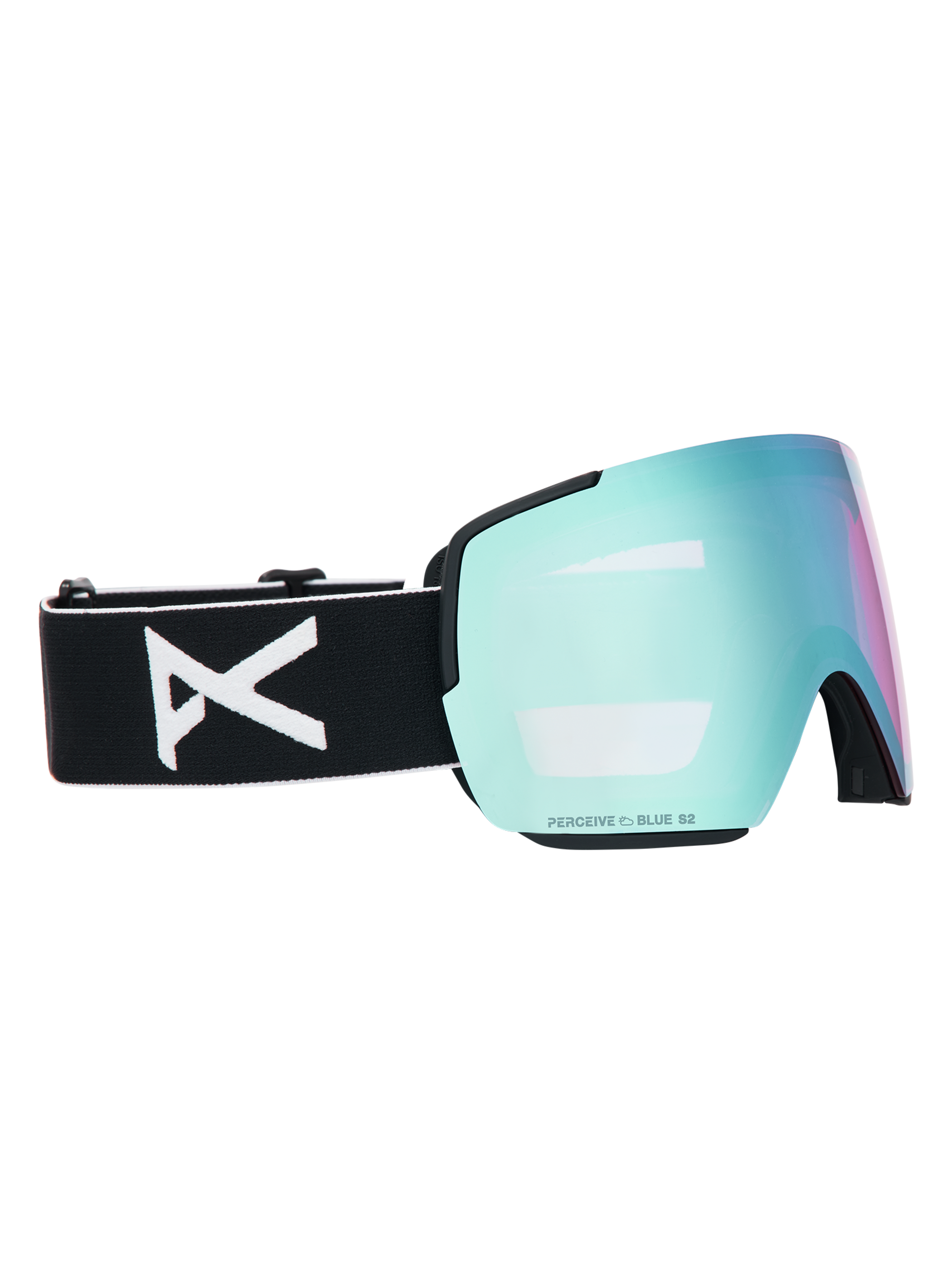 Product image of Anon M5S Goggles + Bonus Lens + MFI® Face Mask[Variant:Frame: Black, Lens: Perceive Variable Blue (21% / S2), Spare Lens: Perceive Cloudy Pink (53% / S1)]