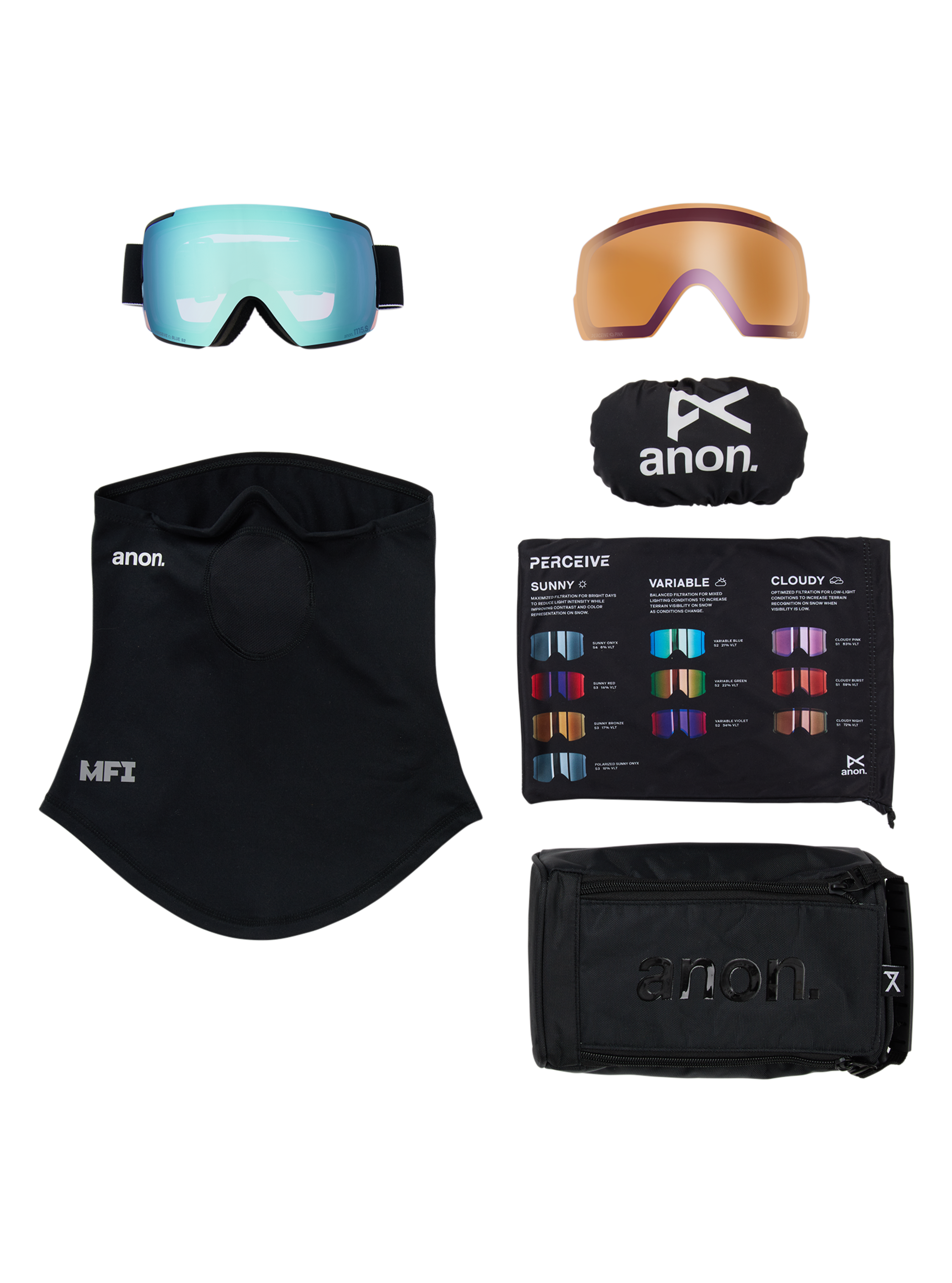 Anon M5S Goggles + Bonus Lens + MFI® Face Mask | Anon Optics Anon M5S Goggles + Bonus Lens + MFI® Face Mask | Anon Optics