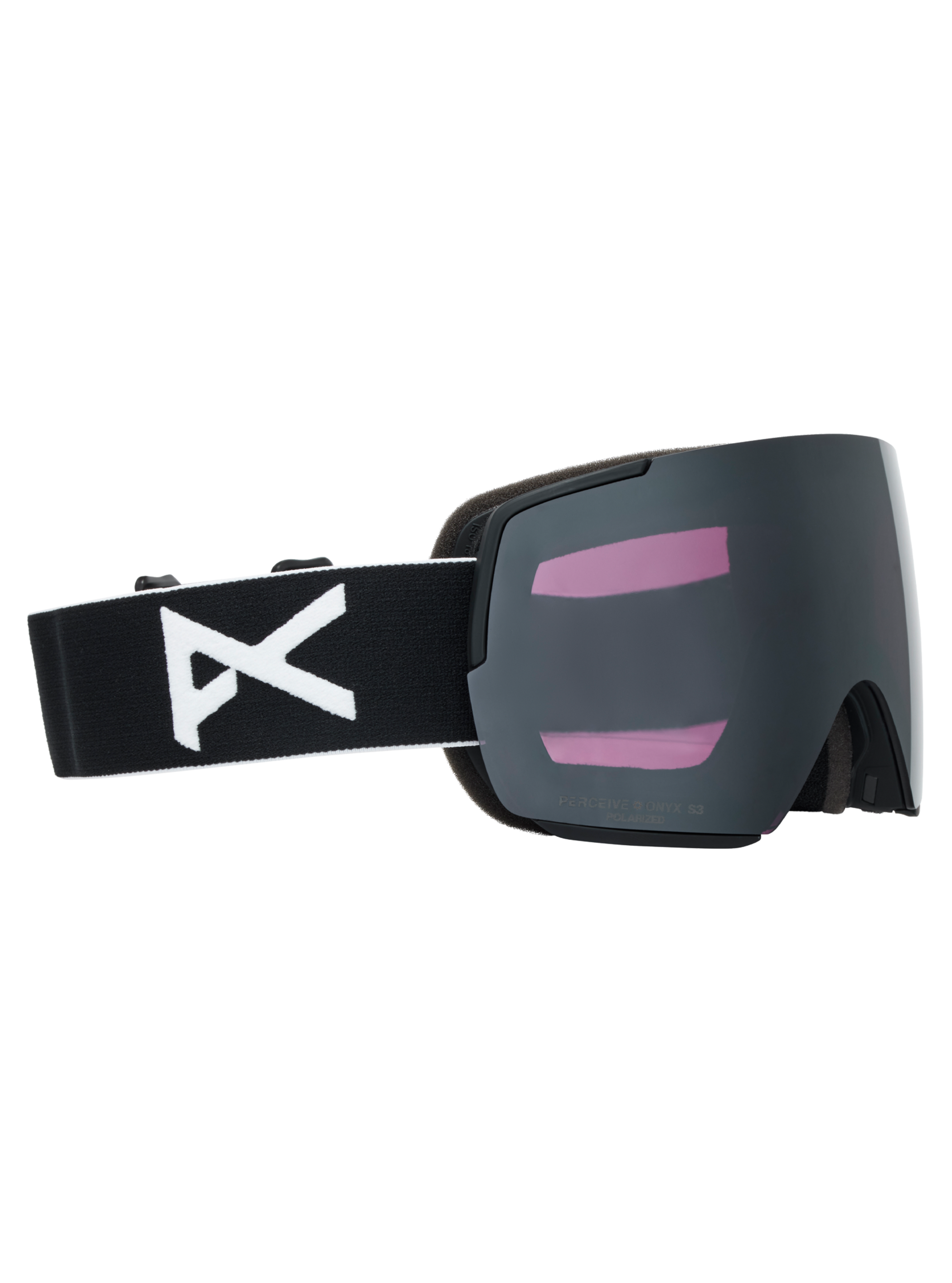 Product image of Anon M5S Goggles + Polarized Perceive Lens[Variant:Frame: Black, Lens: Perceive Sunny Polarized Onyx (10% / S3), Spare Lens: Perceive Variable Violet (34% / S2)]