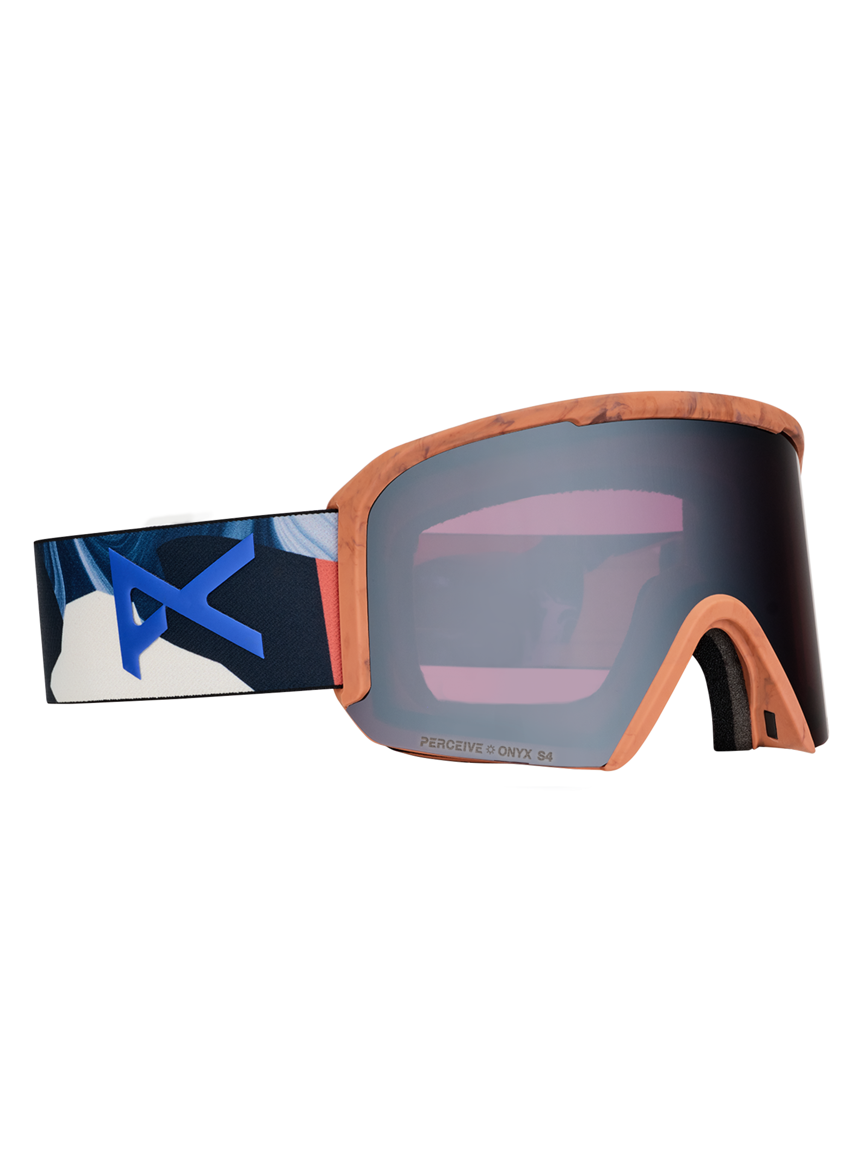 Anon Nesa Goggle Marble Collage / Perceive Variable Blue + Bonus Lens + MFI Face Mask 2027