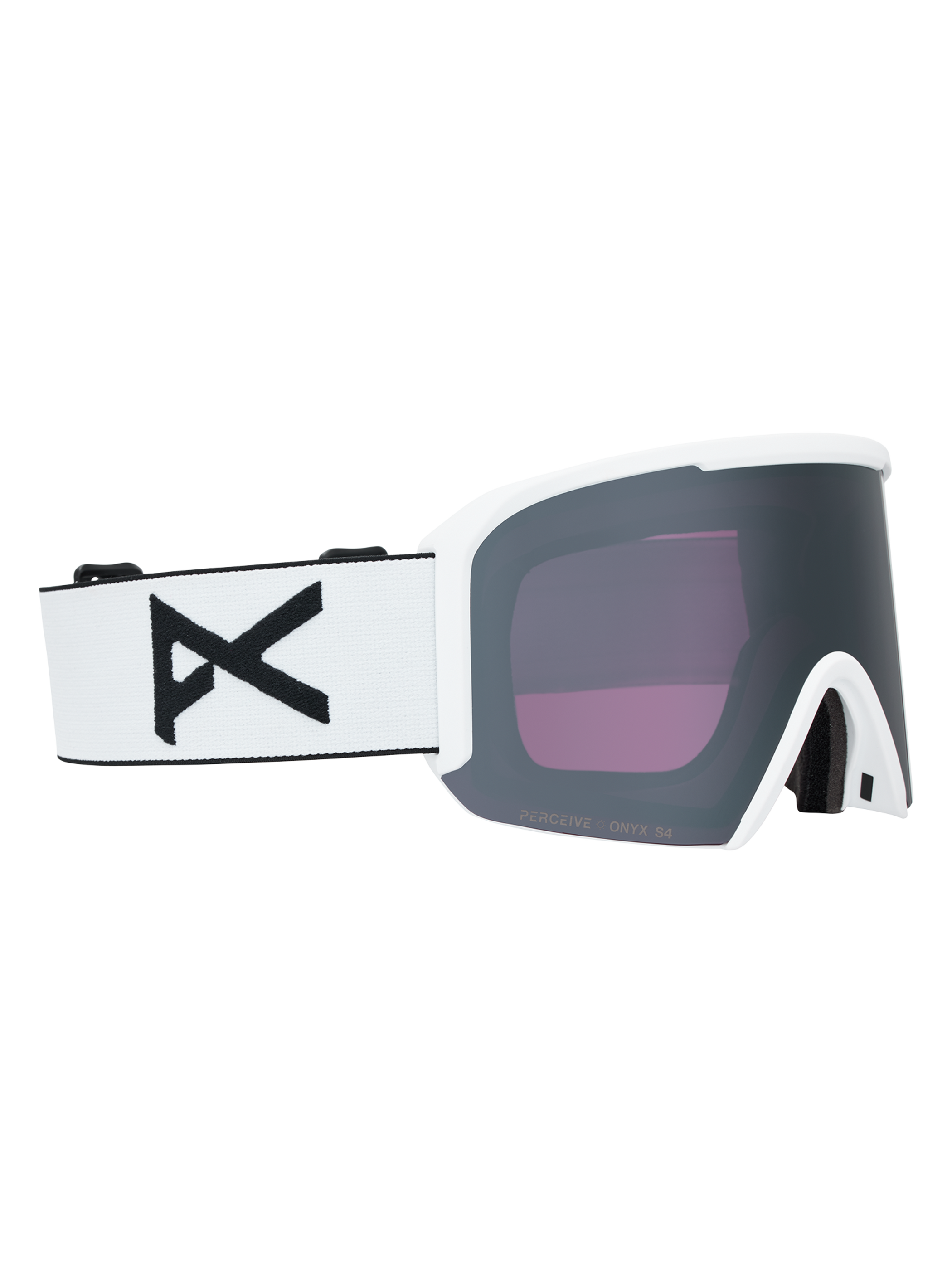 Product image of Anon Nesa Goggles + Bonus Lens + MFI® Face Mask[Variant:Frame: White, Lens: Perceive Sunny Onyx (6% / S4), Spare Lens: Perceive Cloudy Burst (59% / S1)]