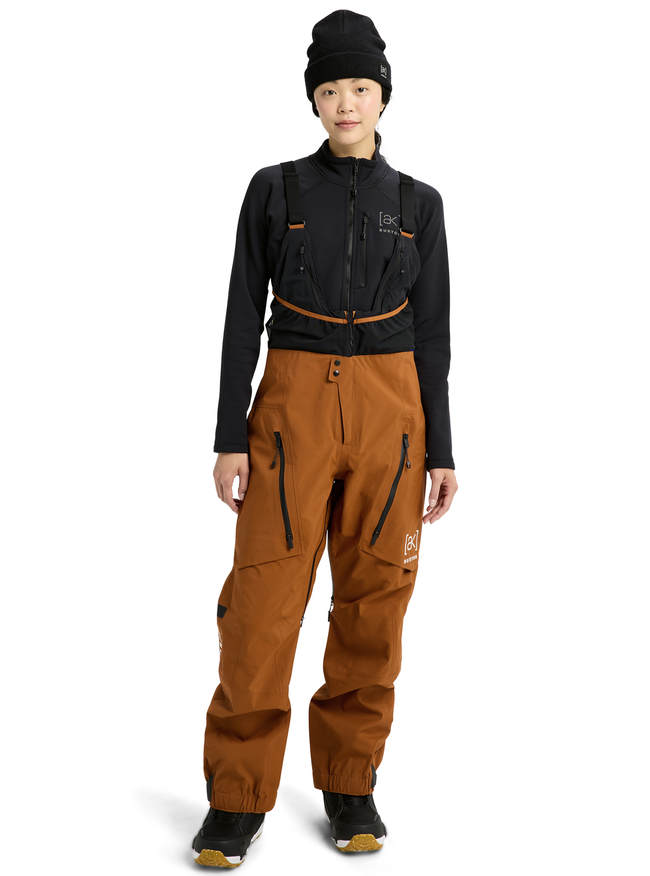Product image of Women's Burton [ak] Acamar GORE-TEX PRO 3L Bib Pants[Variant:Chestnut Brown]