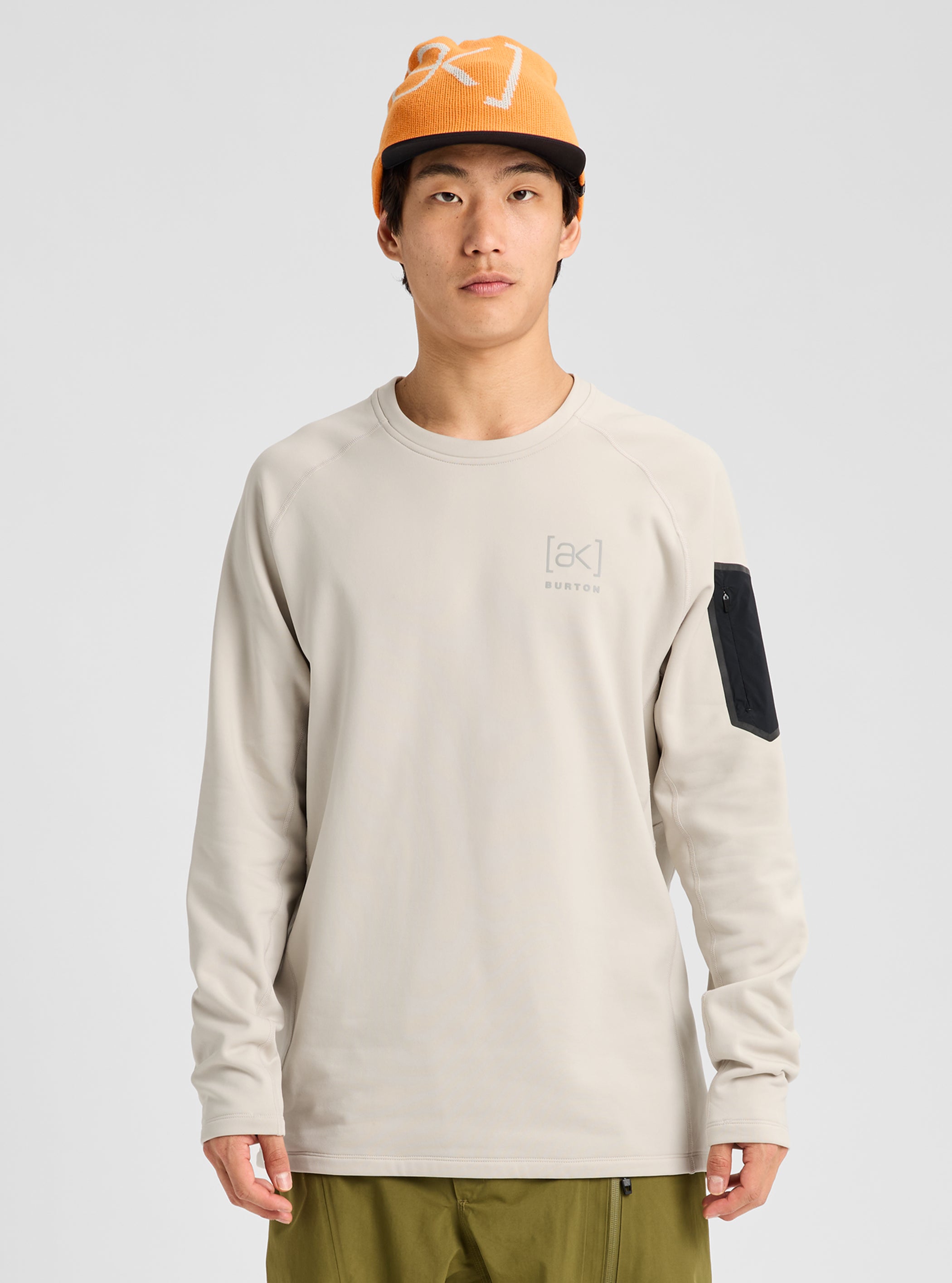 Product image of Men's Burton [ak] Baker Stretch Fleece Crew[Variant:Chinchilla Gray]