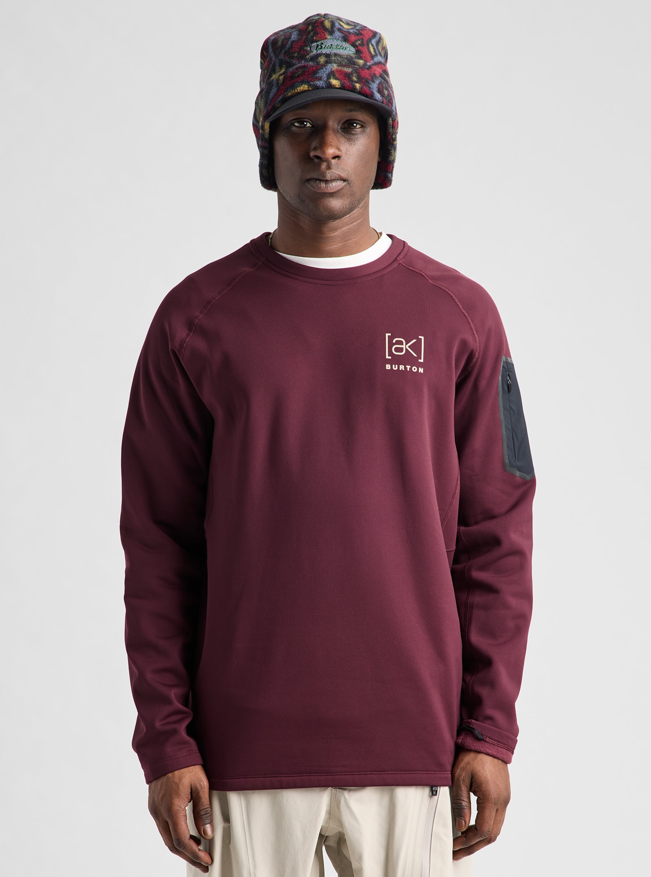 Product image of Men's Burton [ak] Baker Stretch Fleece Crew[Variant:Rum Raisin]