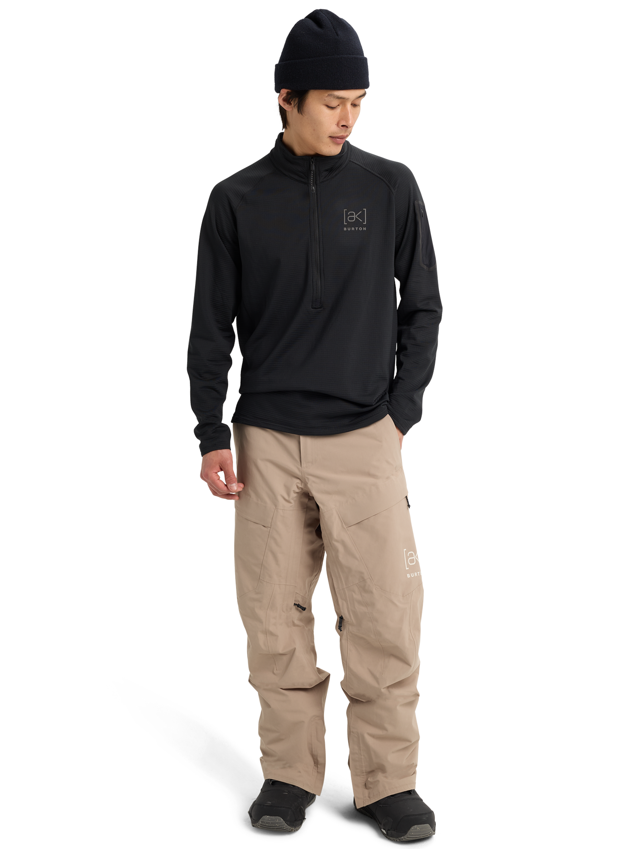 Chandail en molleton à demi-fermeture éclair [ak]® Helium Grid de Burton pour hommes