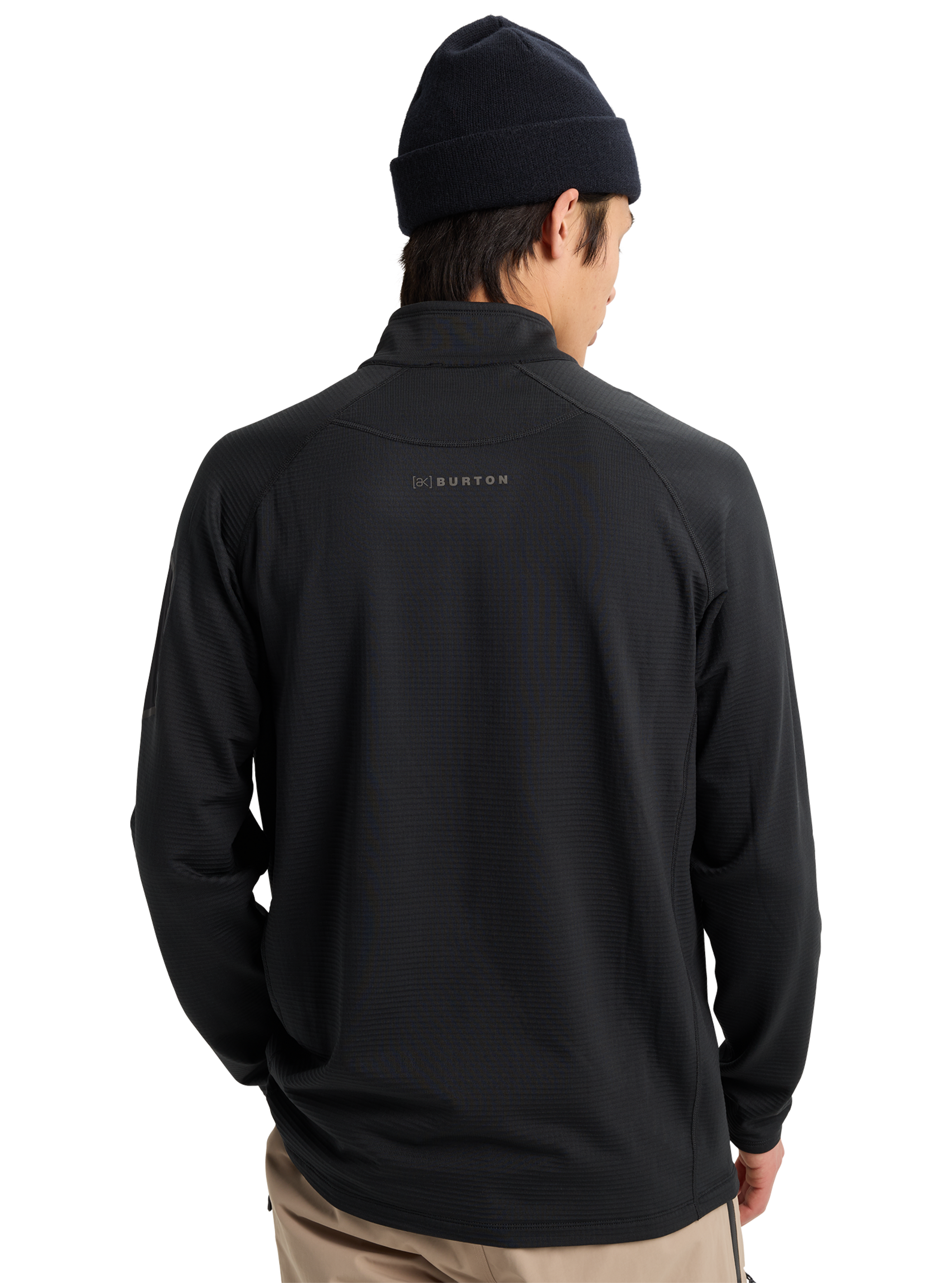 Product image of Men's Burton [ak] Helium Grid Half-Zip Fleece[Variant:True Black]