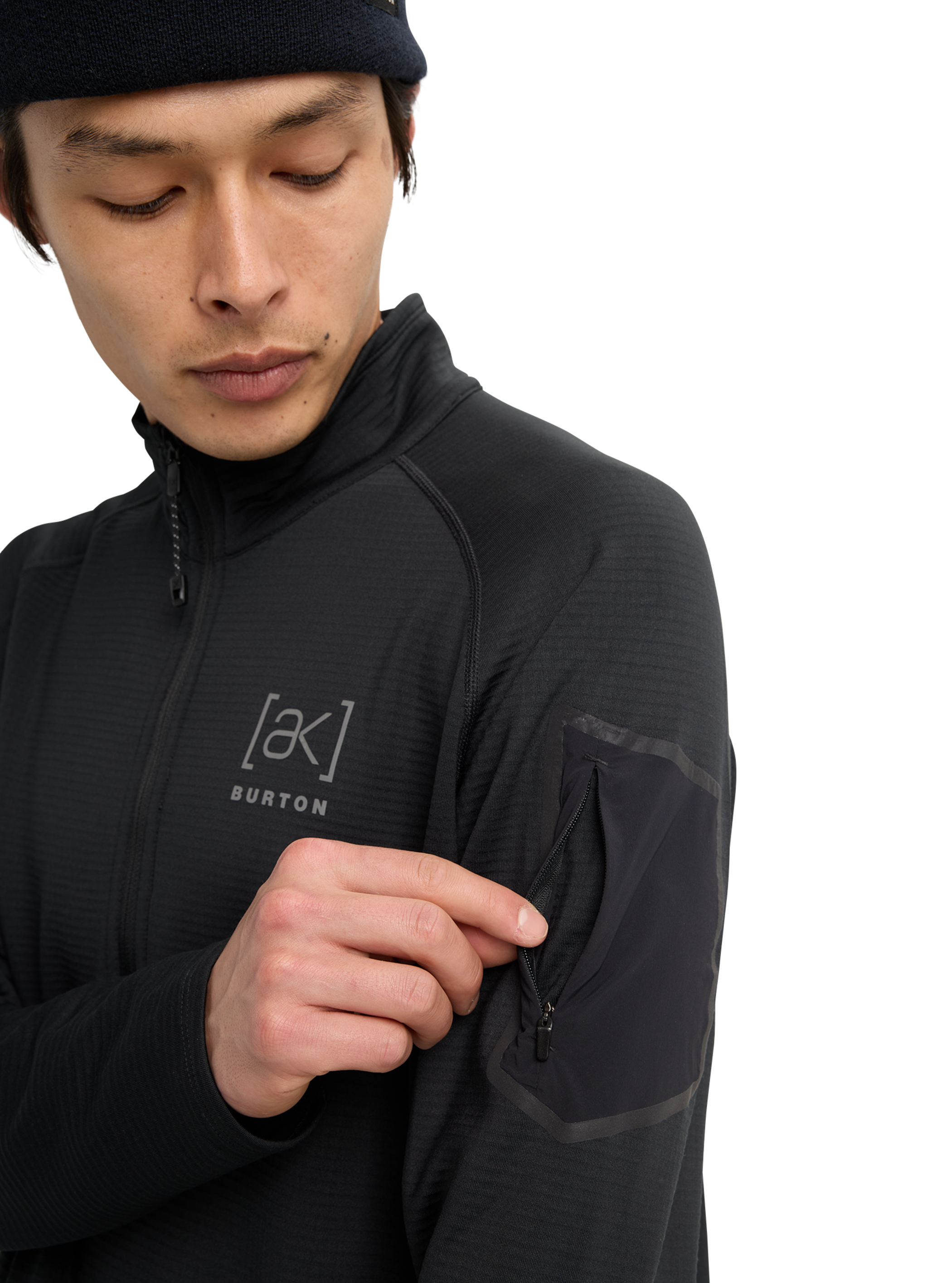 Chandail en molleton à demi-fermeture éclair [ak]® Helium Grid de Burton pour hommes