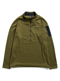 Product image of Men's Burton [ak] Helium Grid Half-Zip Fleece[Variant:Dried Moss]