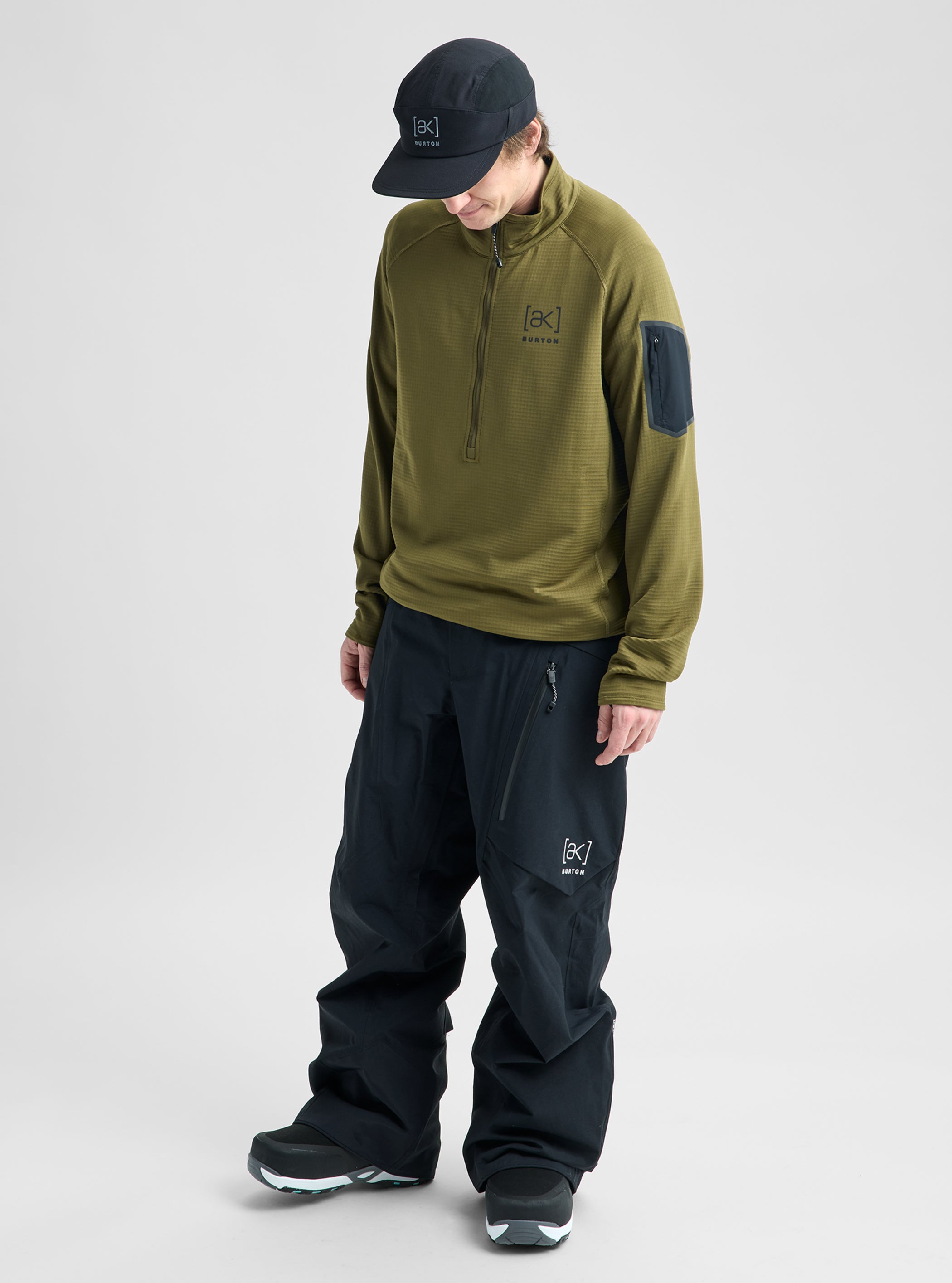 Men's Burton [ak]® Helium Grid Half-Zip Fleece