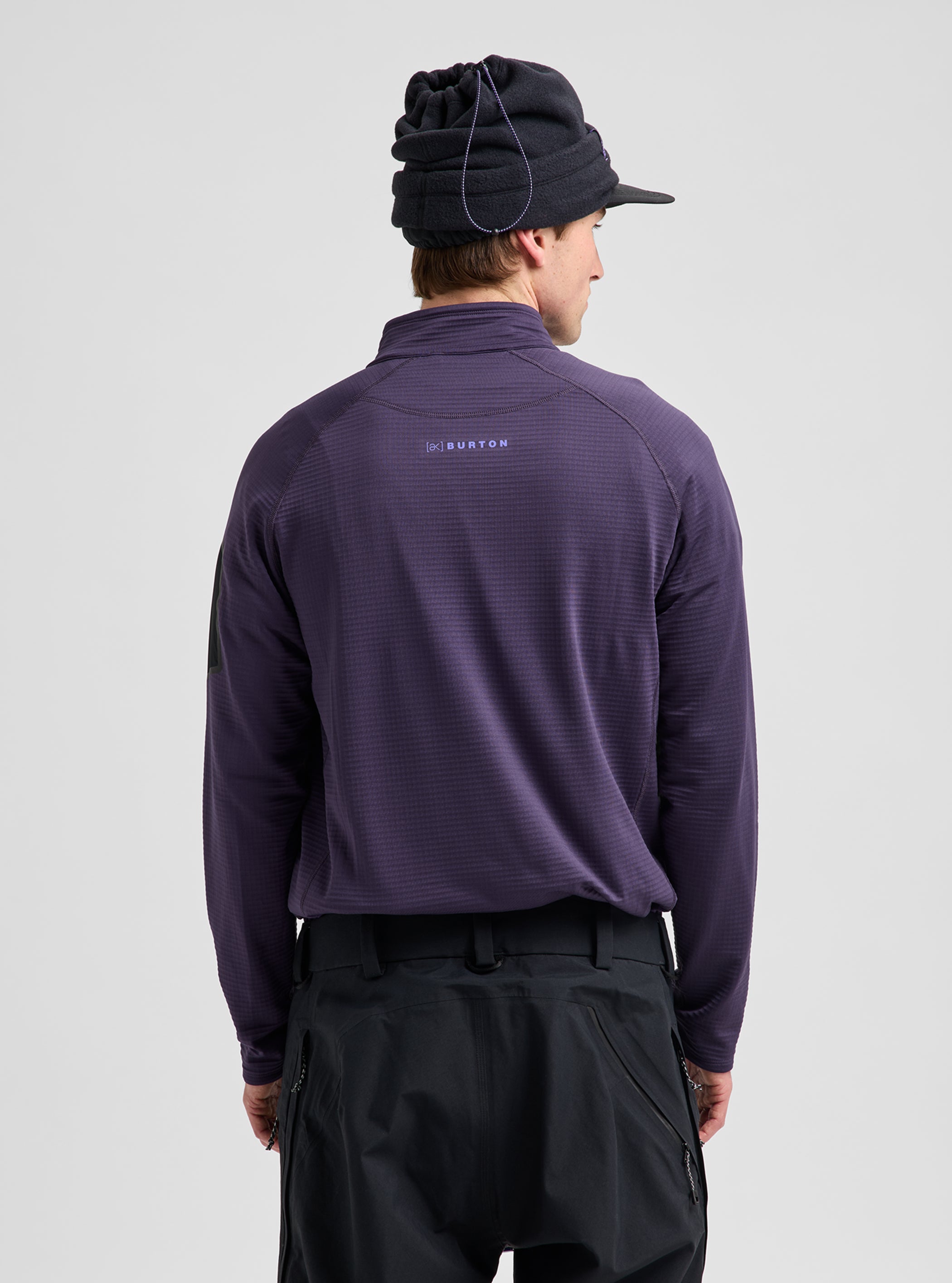 Product image of Men's Burton [ak] Helium Grid Half-Zip Fleece[Variant:Nightshade Purple]